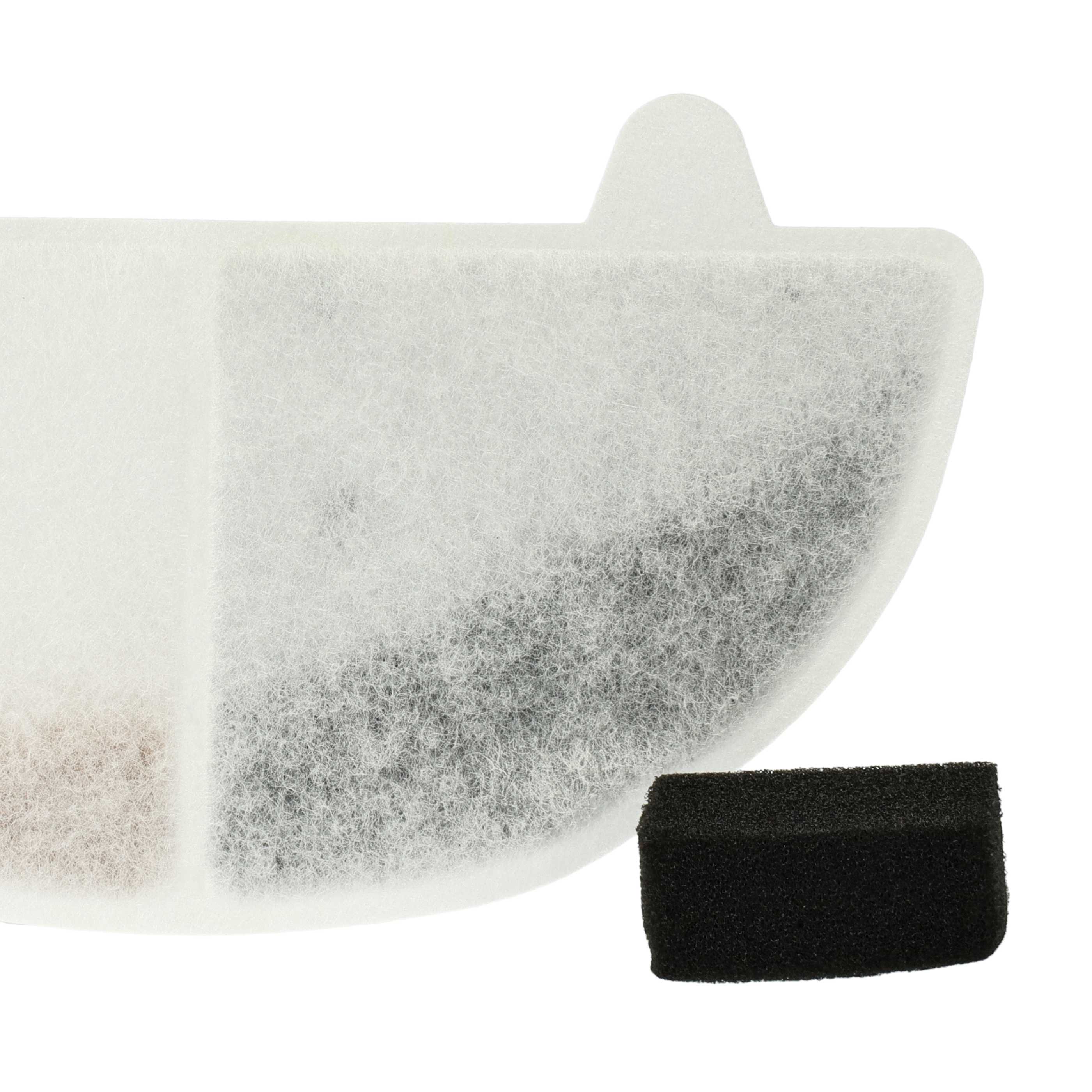 10x Filtro para bebederos HomeRunPet CF2, WF20 - Filtro de agua + filtro de bomba
