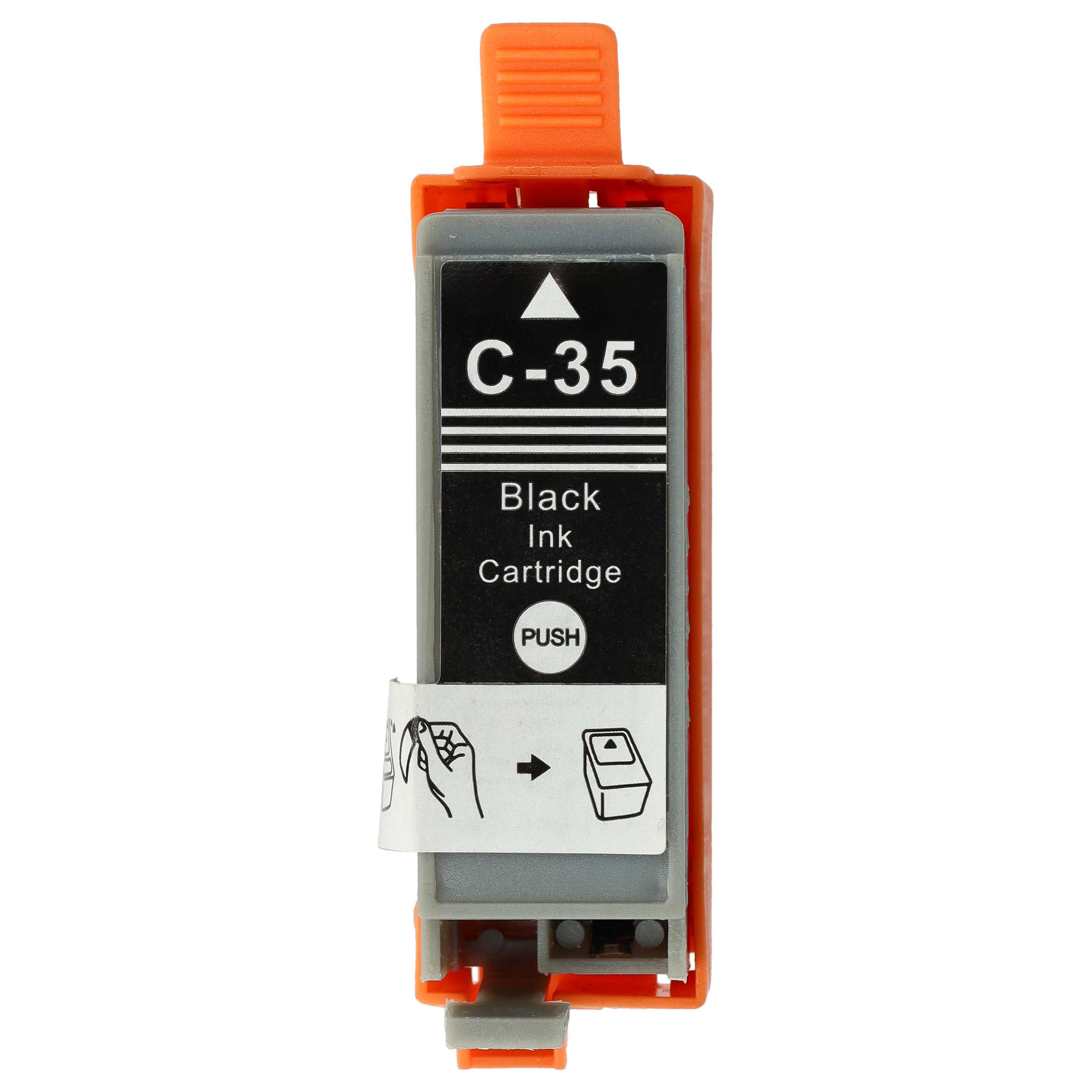 5x Ink Cartridge as Exchange for Canon PGI-35BK for Canon Printer - Black 10 ml