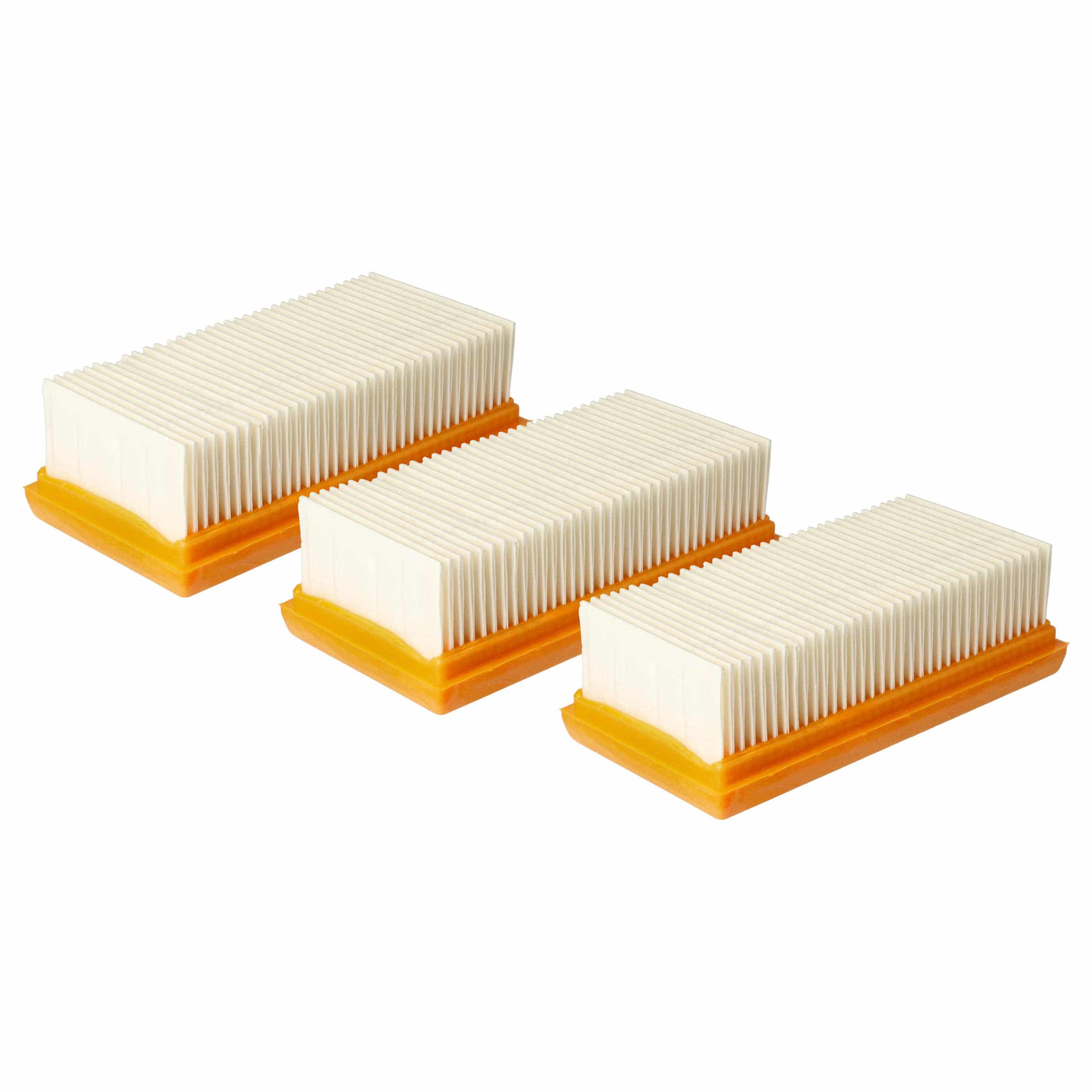 3x flat pleated filter / engine cooling air filter replaces Flex 445.134 for Makita Vacuum Cleaner