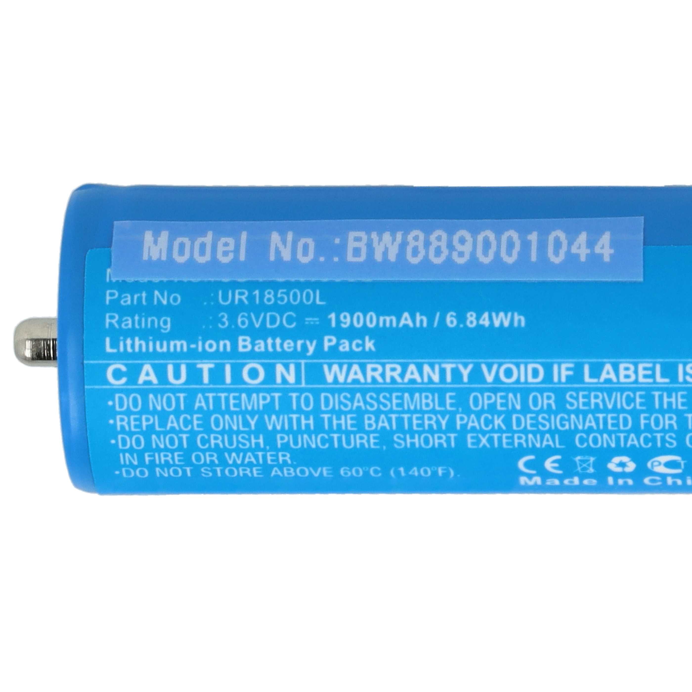 2x Batteria sostituisce Braun 67030924, 6703925, 3018765, 67030925, 67030625, 7030924 - 1900mAh 3,6V Li-Ion