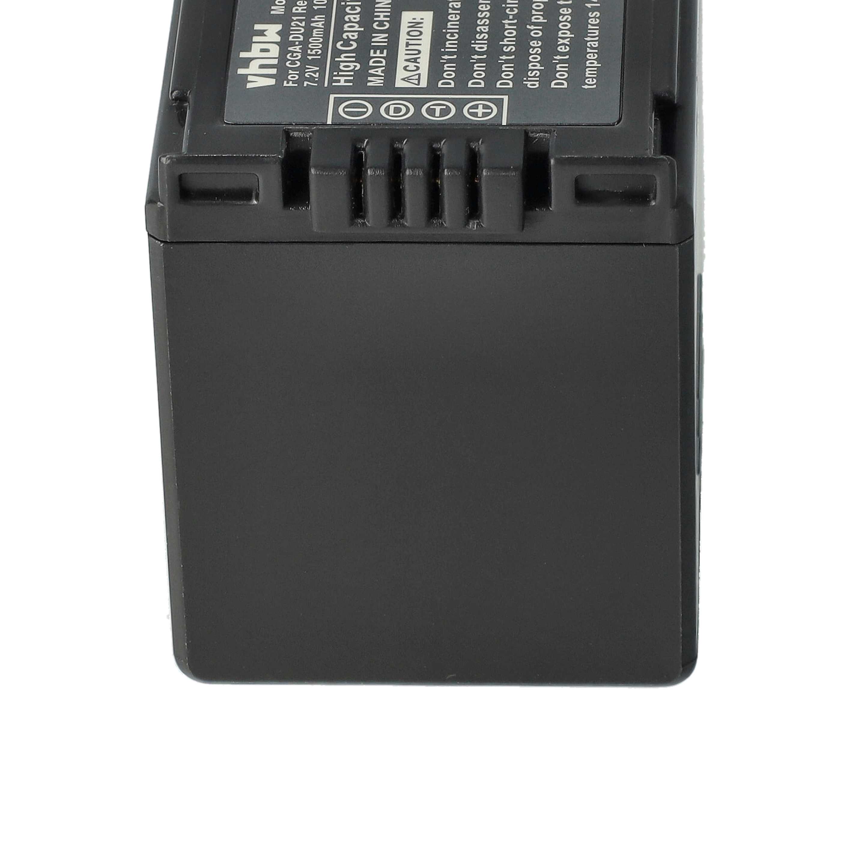 Videocamera Battery Replacement for Hitachi DZ-BP07s, DZ-BP14s, DZ-BP21 - 1500 mAh 7.2 V Li-Ion