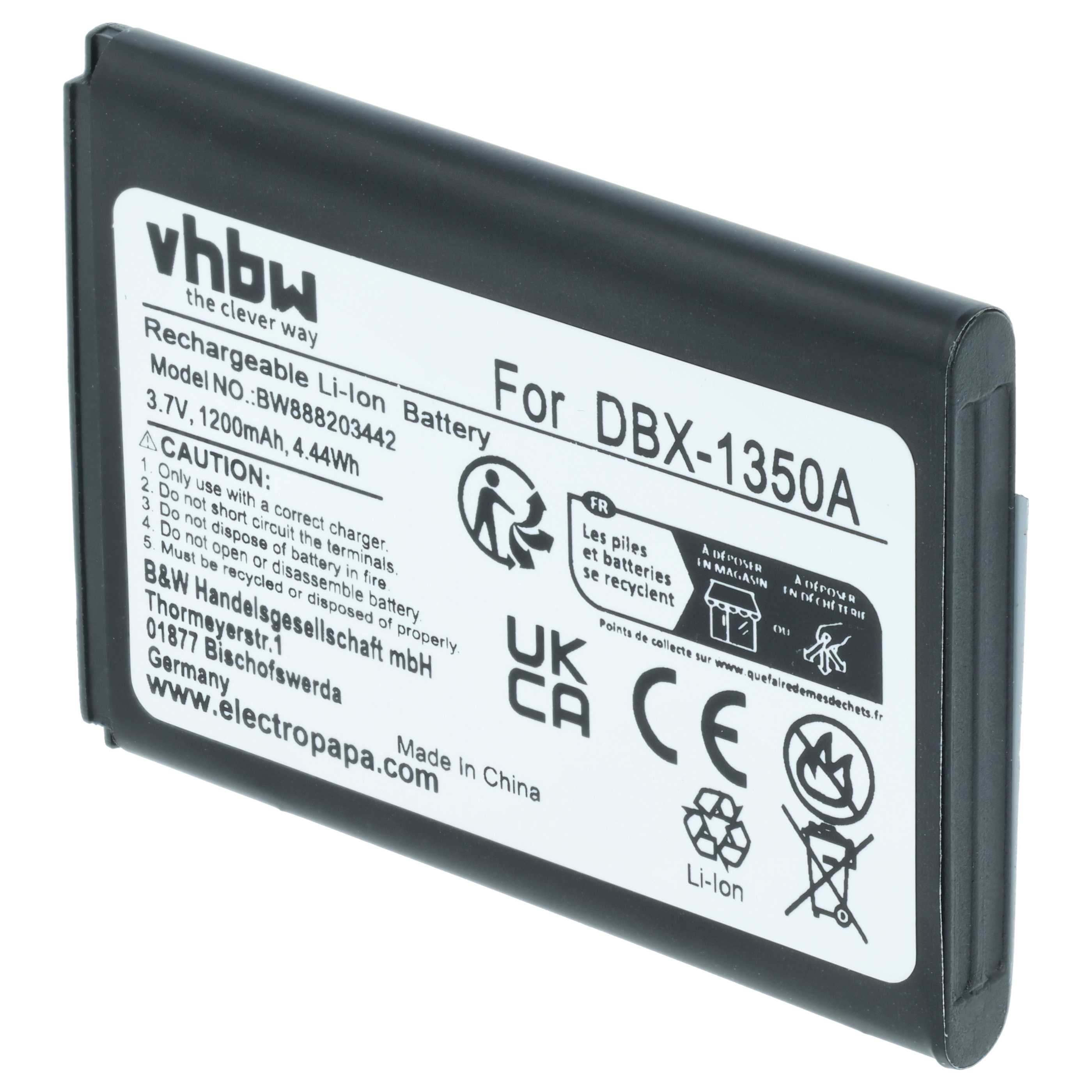 Akumulator do telefonu dla seniora zamiennik Doro DBX-1350A - 1200 mAh 3,7 V Li-Ion