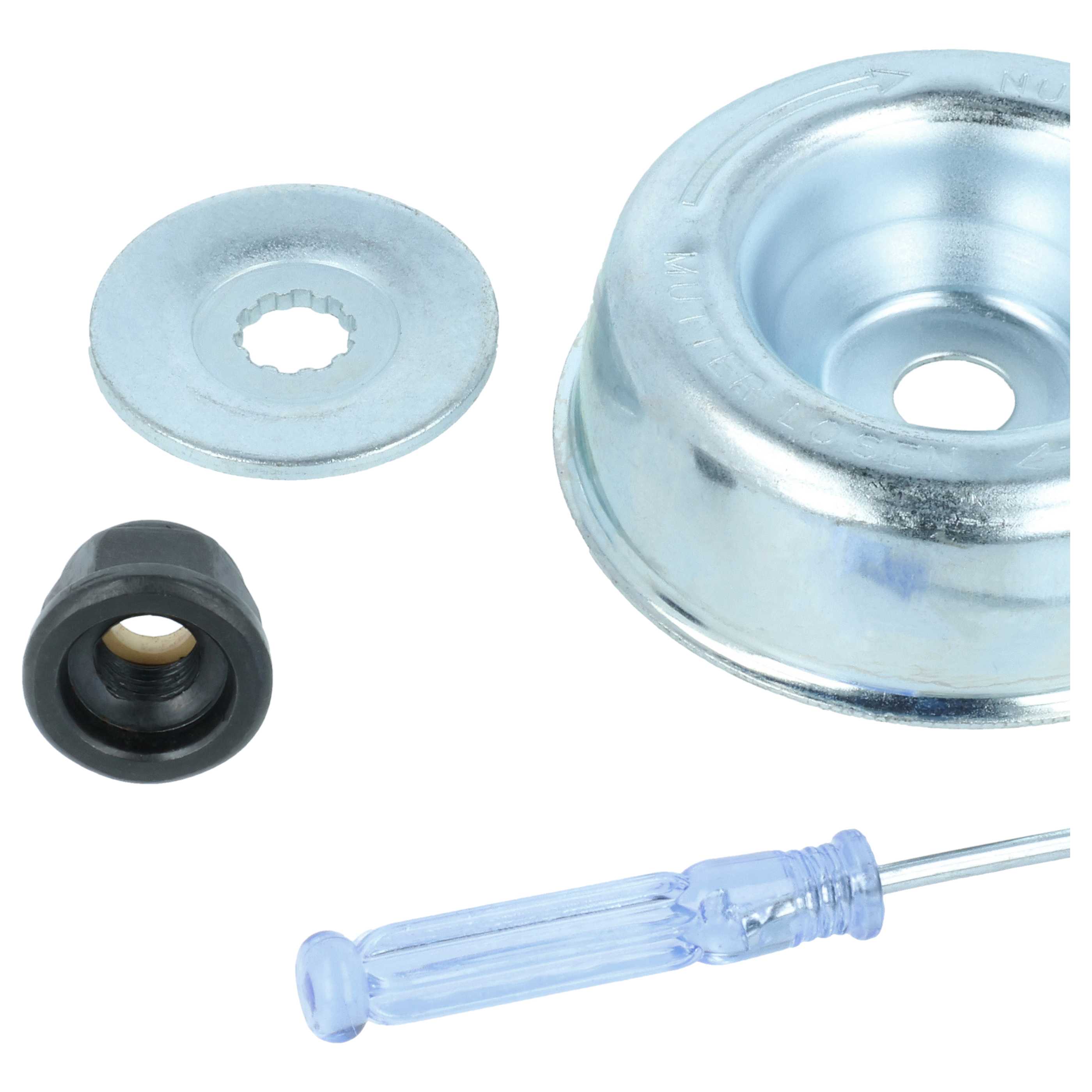4 Part Fixing Set for Patio Weed Brush suitable for various Strimmers, Brushcutters