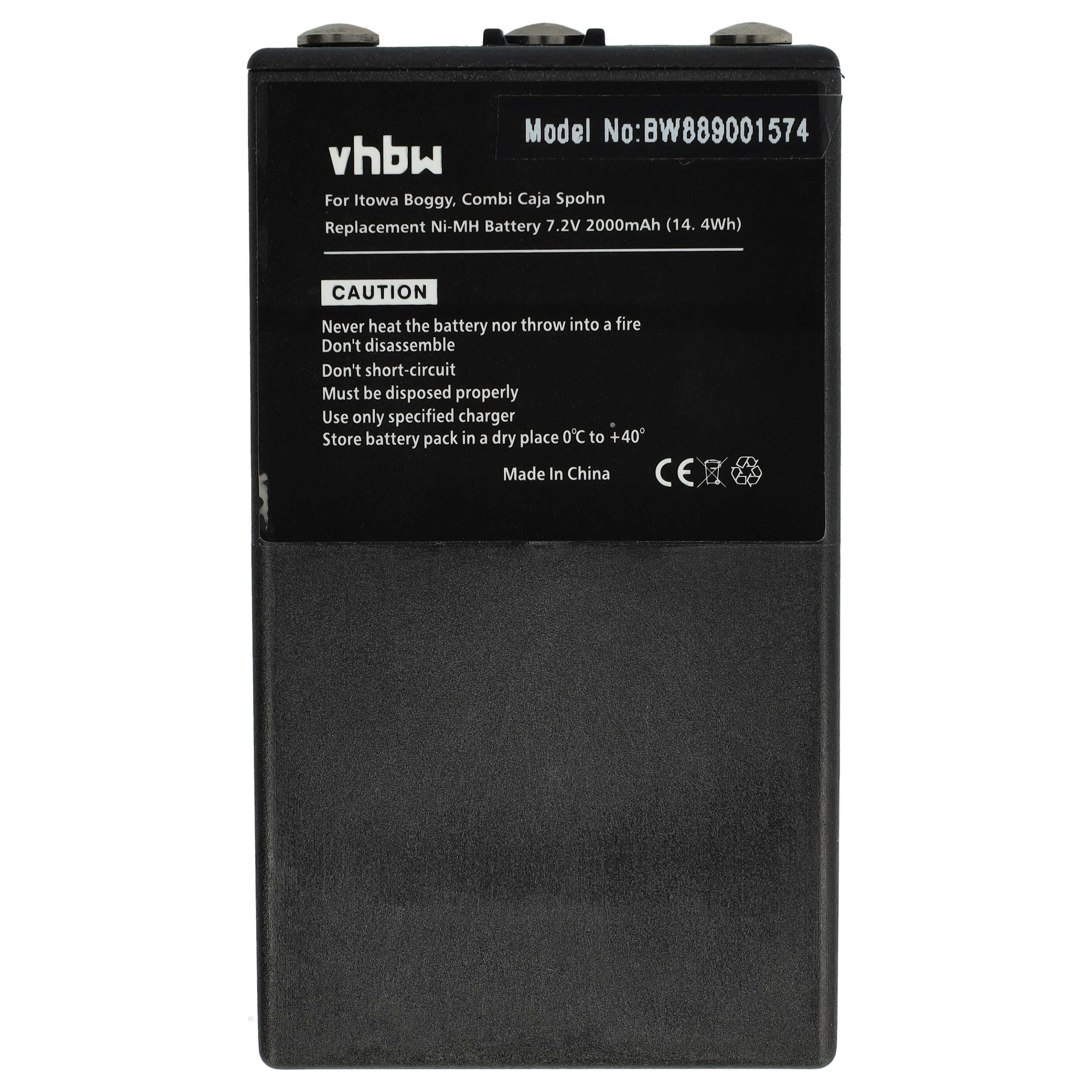 Battery as Replacement for Itowa BT7216MH Remote Control - 2000 mAh