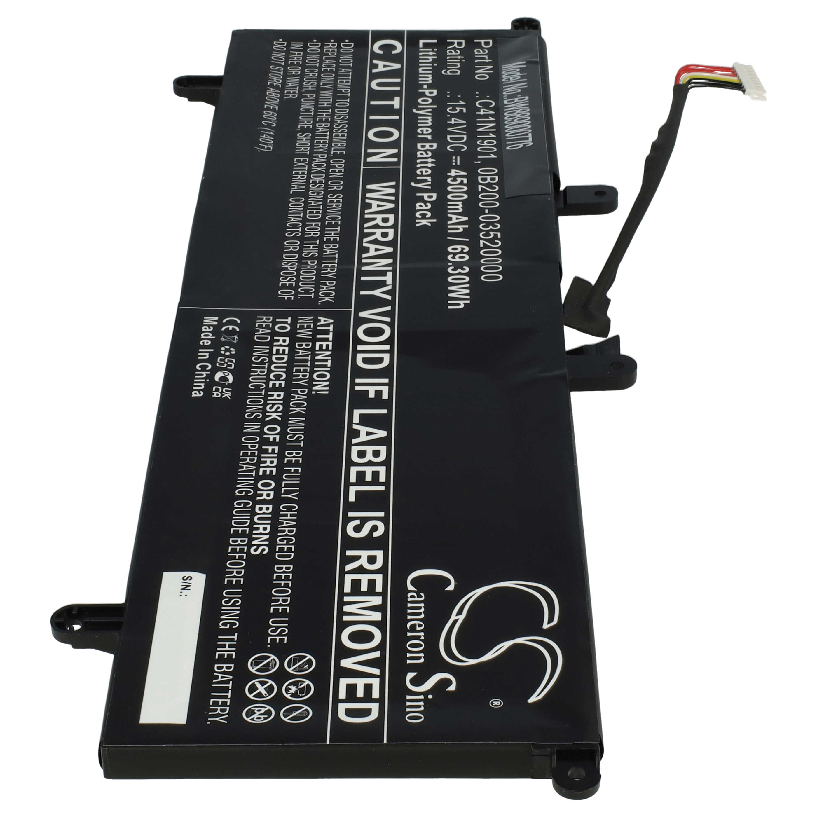 Akumulator do laptopa zamiennik Asus 0B200-03520000, 0B200-03520100, C41N1901 - 4500 mAh 15,4 V LiPo