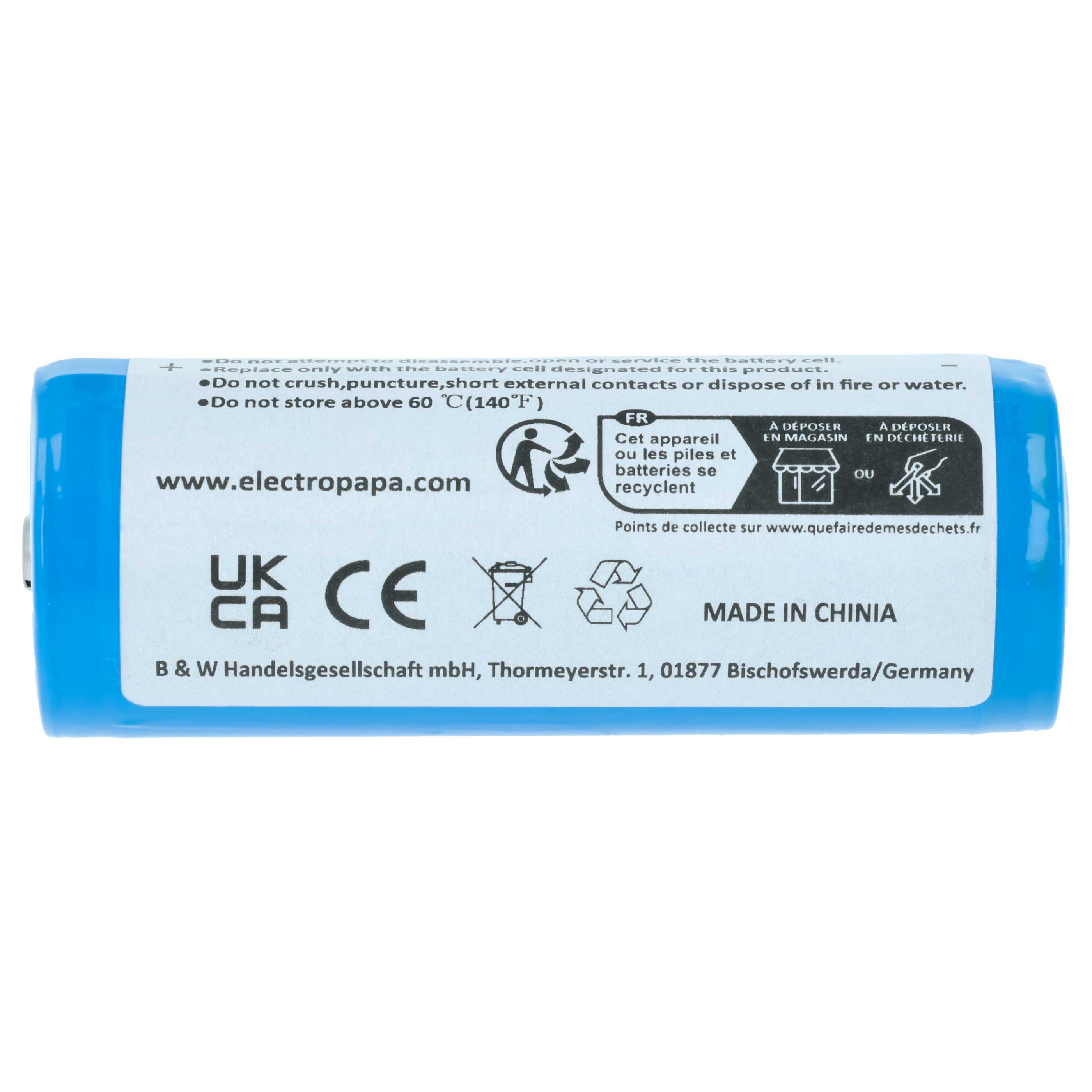 Torch - 5x Battery replaces Ledlenser 501002, 04058205009263 - 5000 mAh 3.7 V Li-Ion