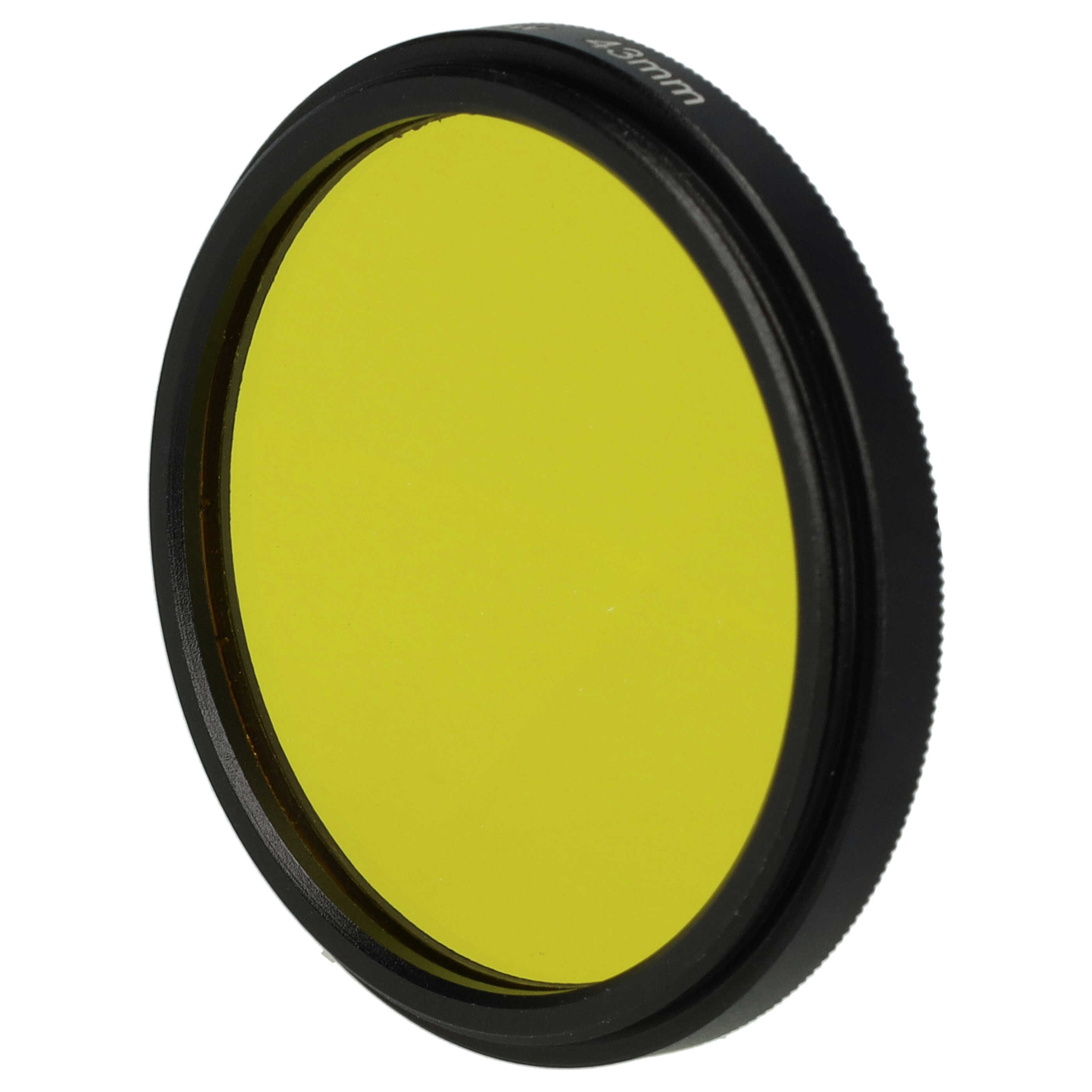 Filtr fotograficzny na obiektywy z gwintem 43 mm - filtr żółty