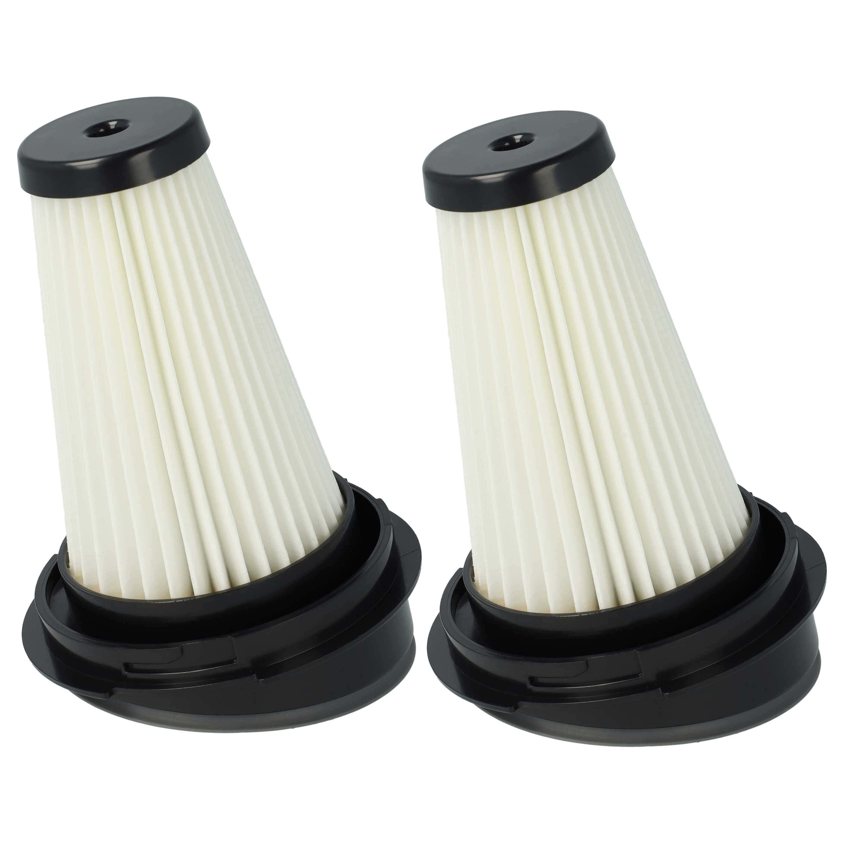 2x Filter replaces Black & Decker SVF11, 1004708-73 for Moulinex Vacuum Cleaner, filter class H11
