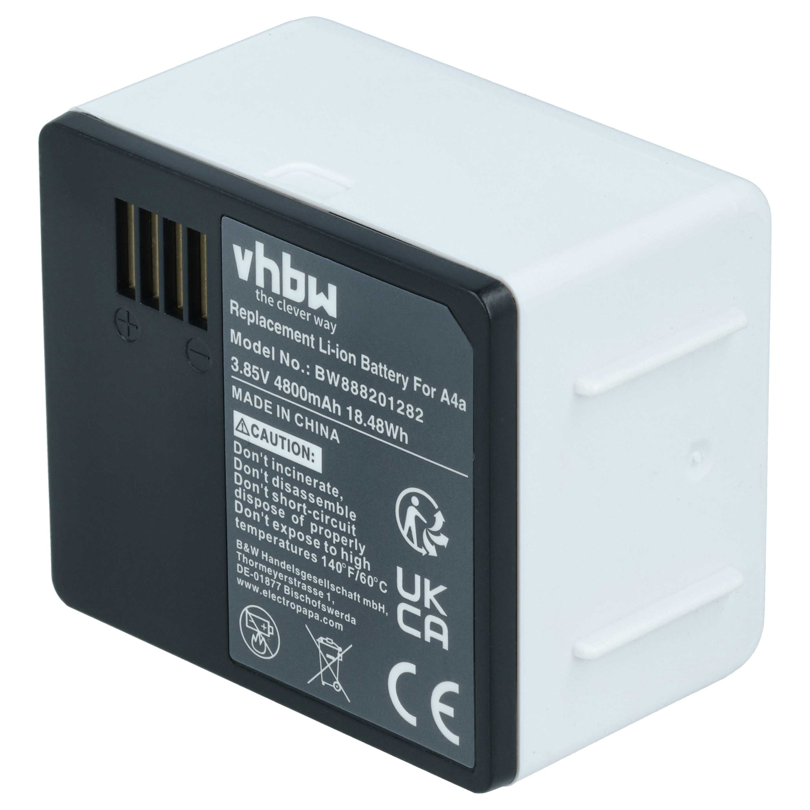 Security Camera Battery replaces Arlo 308-1070-01, 308-50012-01, 308-10069-01 - 4800 mAh 3.85 V Li-polymer