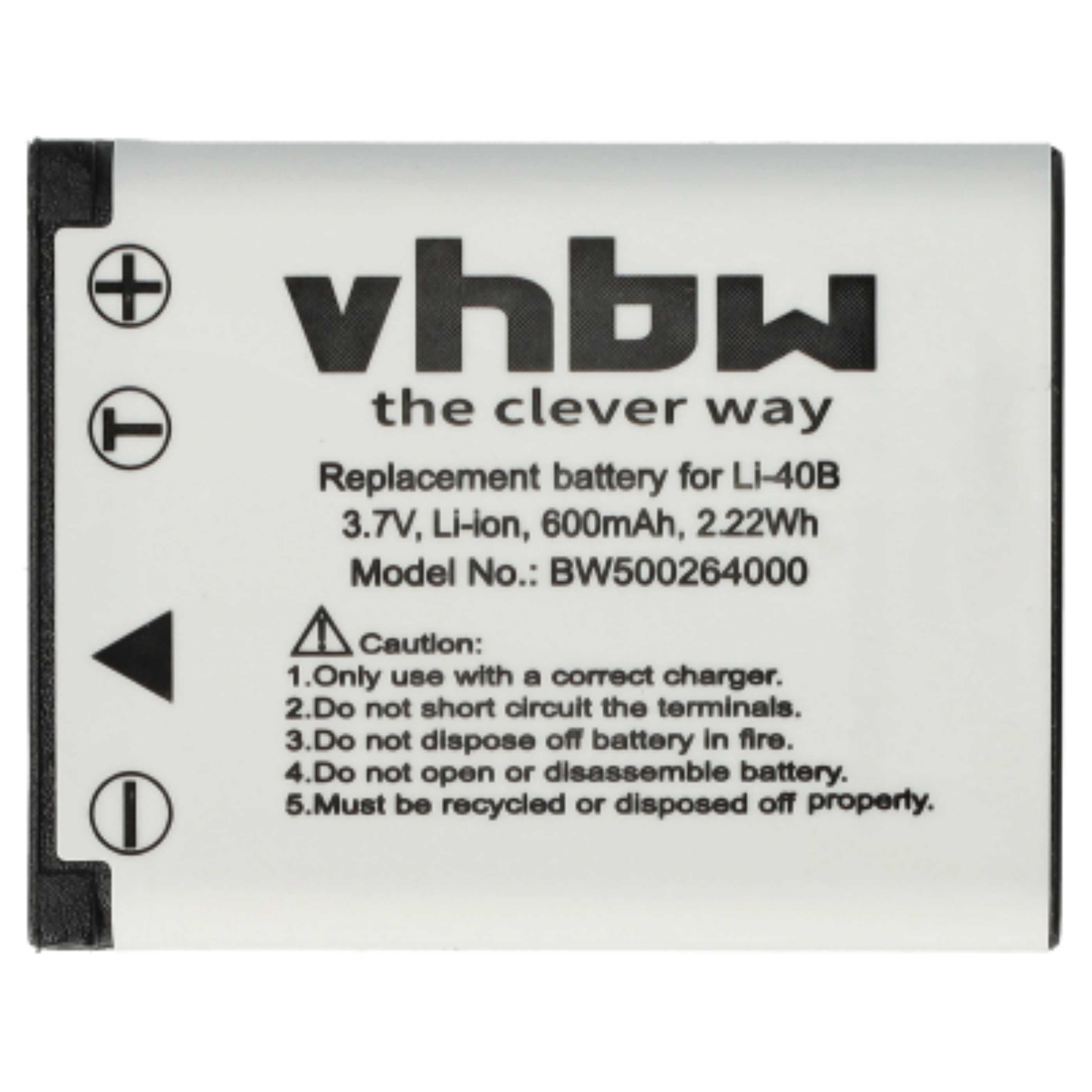 Kamera-Akku (3 Stück) als Ersatz für BenQ DLI216 - 500mAh 3,6V Li-Ion