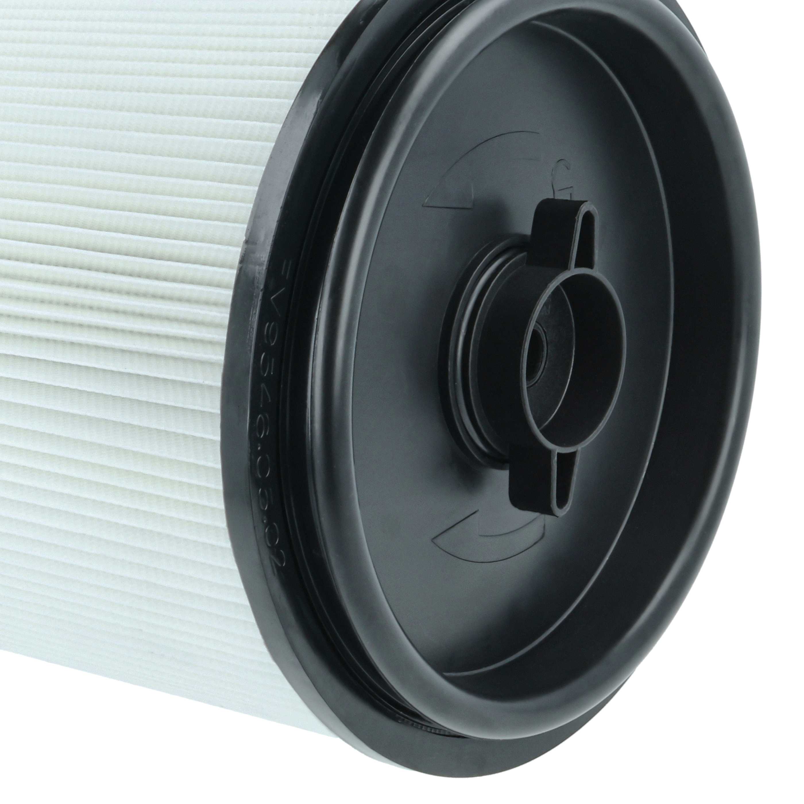 2x Filtercartridge filter replaces EINHELL Accessory 2351126 for Einhell Vacuum Cleaner, black / white