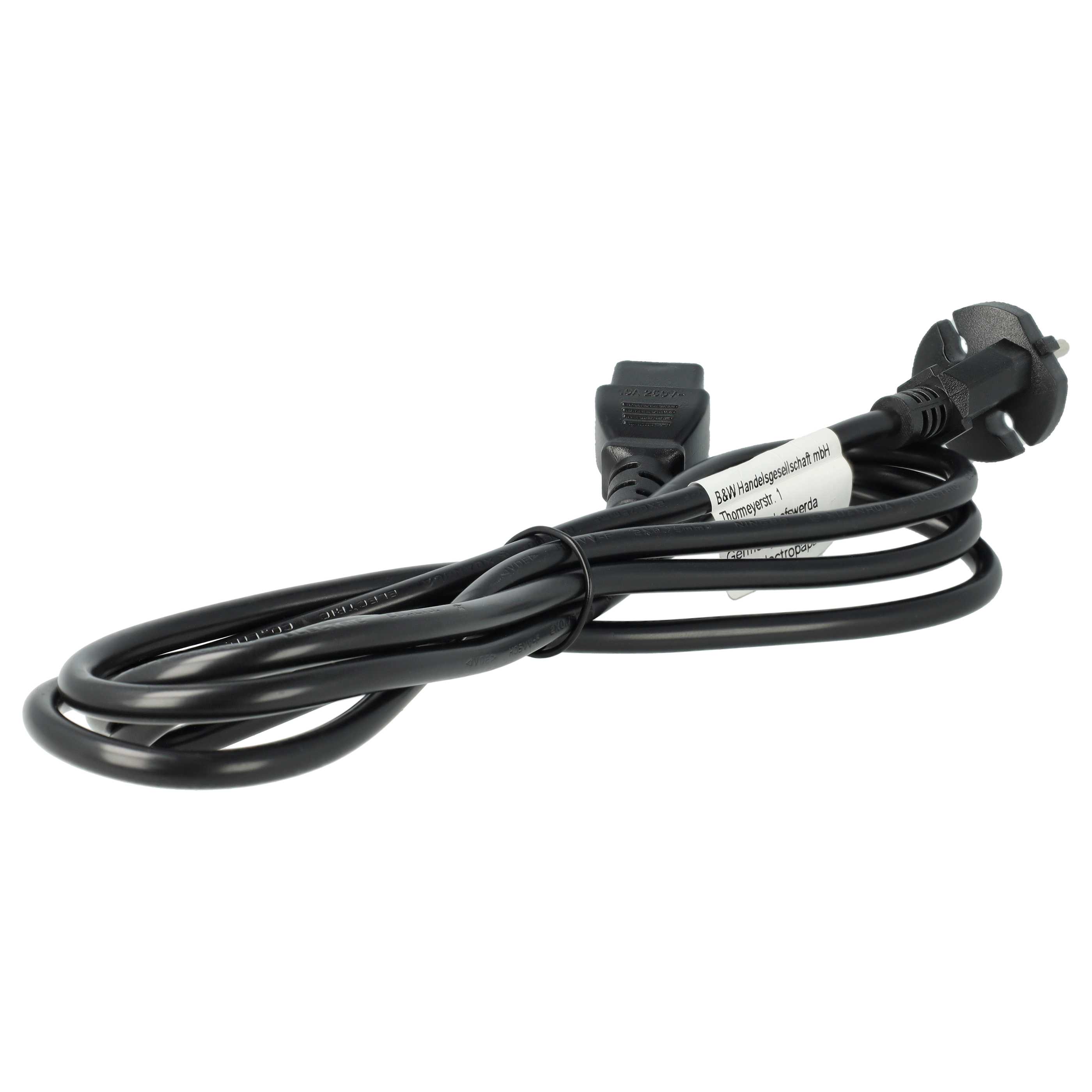 2x Kabel zasilający C9 wtyczka ochronna do urządzeń np. monitora komputera Philips, Roland, Akai, Yamaha - 2 m