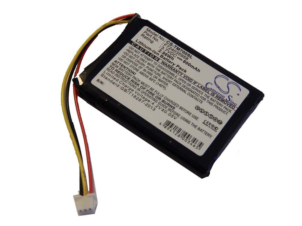 GPS Battery Replacement for TomTom ICP523450 C1, Quanta VF9, F702019386, F724035958 - 800mAh, 3.7V