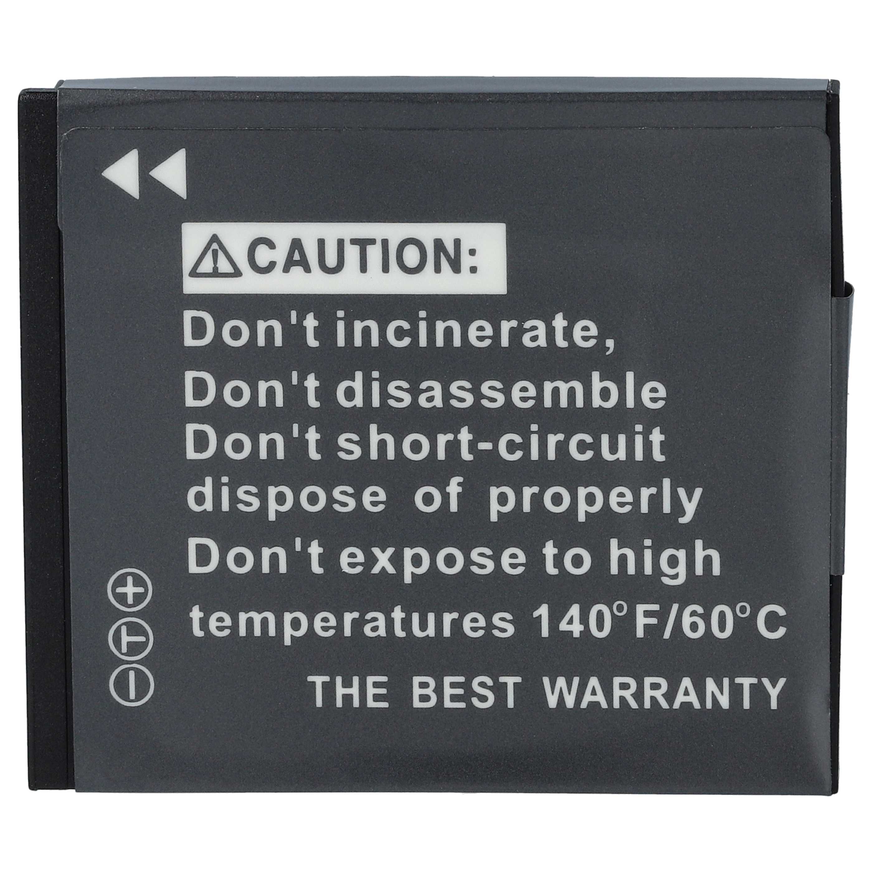 3x Battery replaces Samsung SLB-07A, SLB-07B - 550mAh, 3.6V, Li-Ion