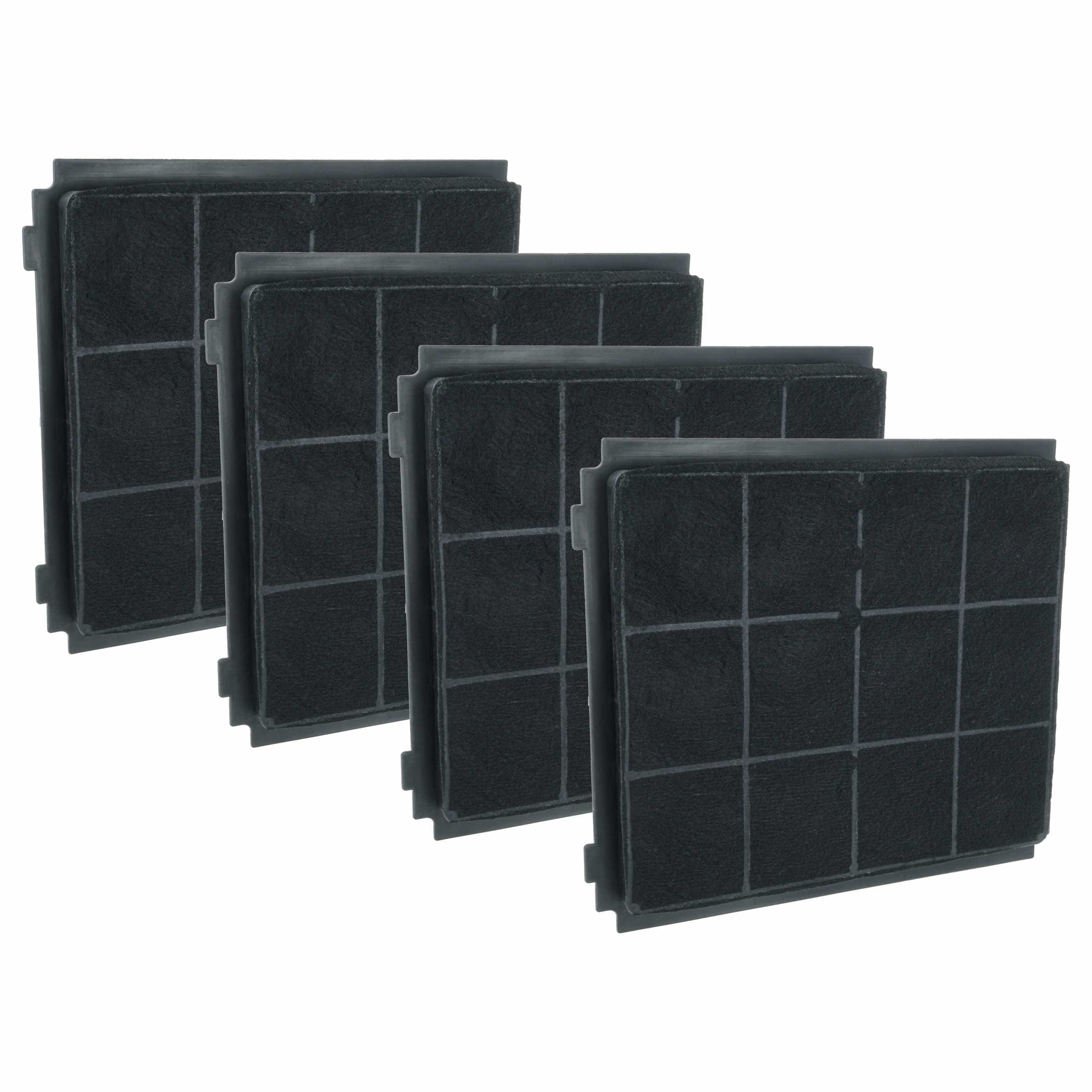 4x Filtres à charbon actif remplace Airforce FCH238, AFFCA238, AIRFCH238, AFCFCA238 pour hotte Blaupunkt