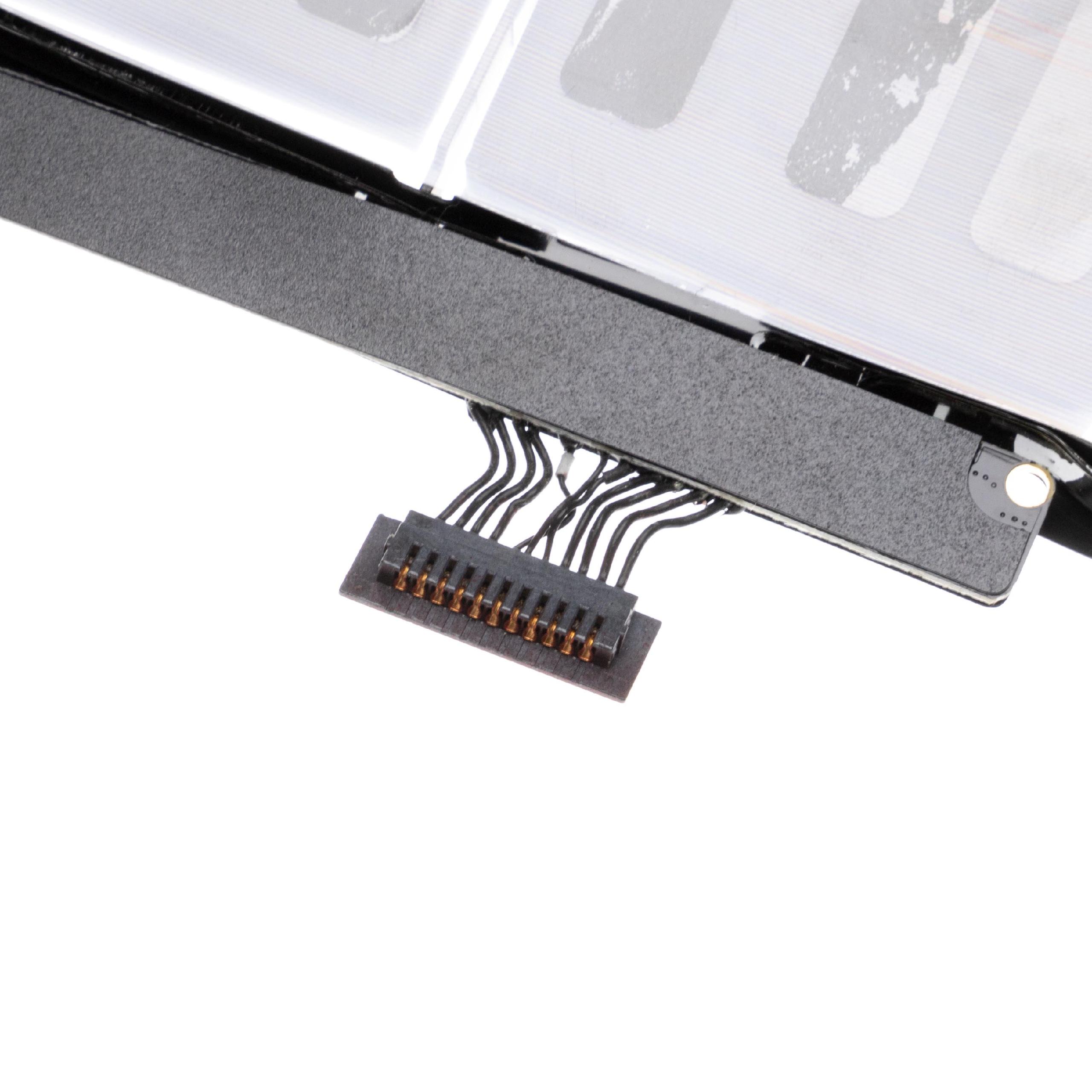 Batterie remplace Apple A1417, A1398 pour ordinateur portable - 8600mAh 10,95V Li-polymère, noir
