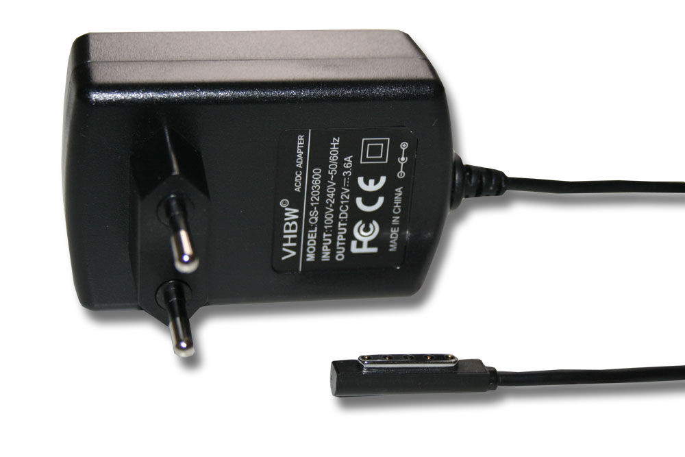 Mains Power Adapter replaces Microsoft W9S-00004 for Tablet - 125 cm