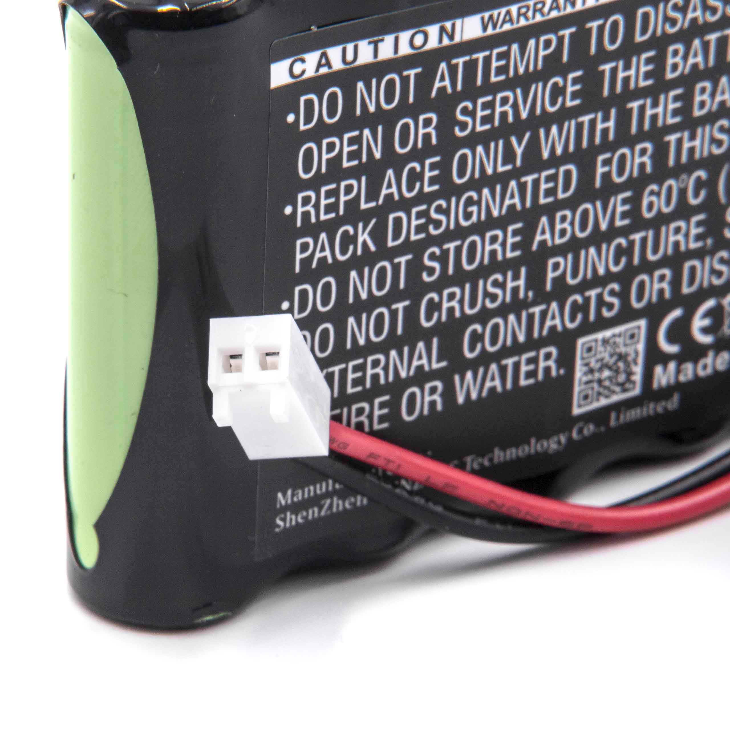 Batterie remplace BATT/110466 pour appareil médical - 2000mAh 7,2V NiMH