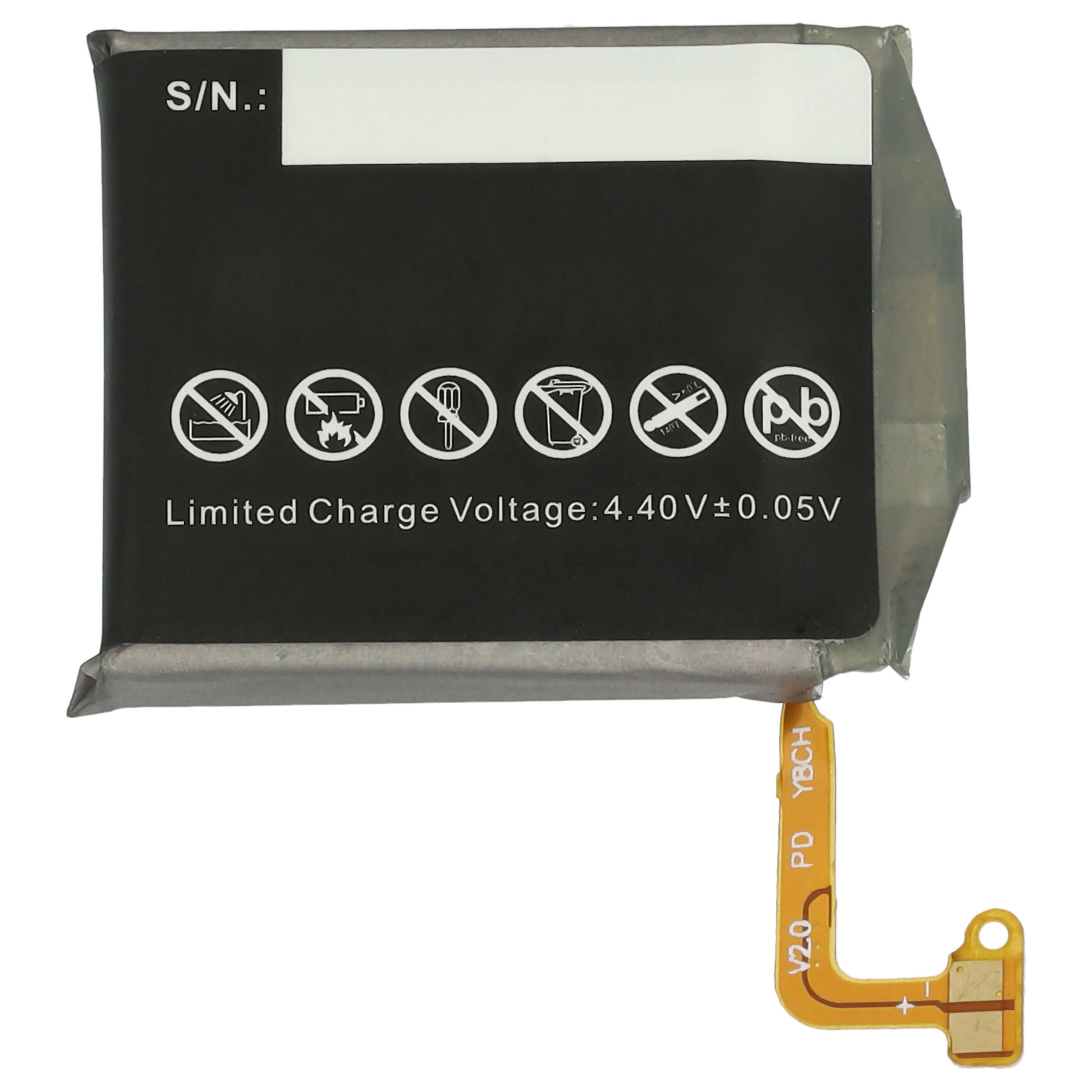 Smartwatch Battery replaces Samsung EB-BR800ABU, GH43-04855A - 450 mAh 3.85 V Li-polymer + Tools