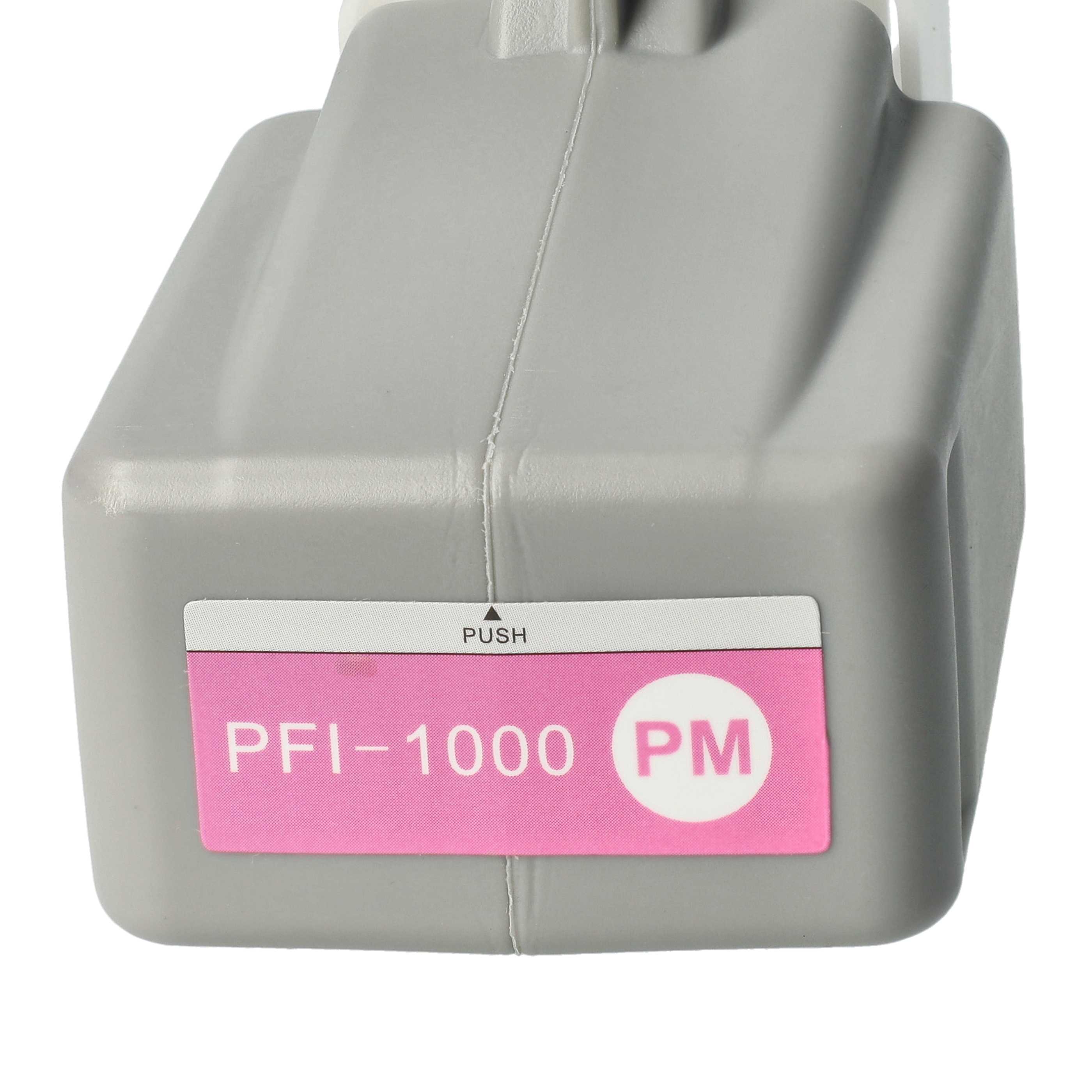 Ink Cartridge as Exchange for Canon PFI-1000PM, PFI-1000 PM for Canon Printer - photo magenta 80 ml + Chip