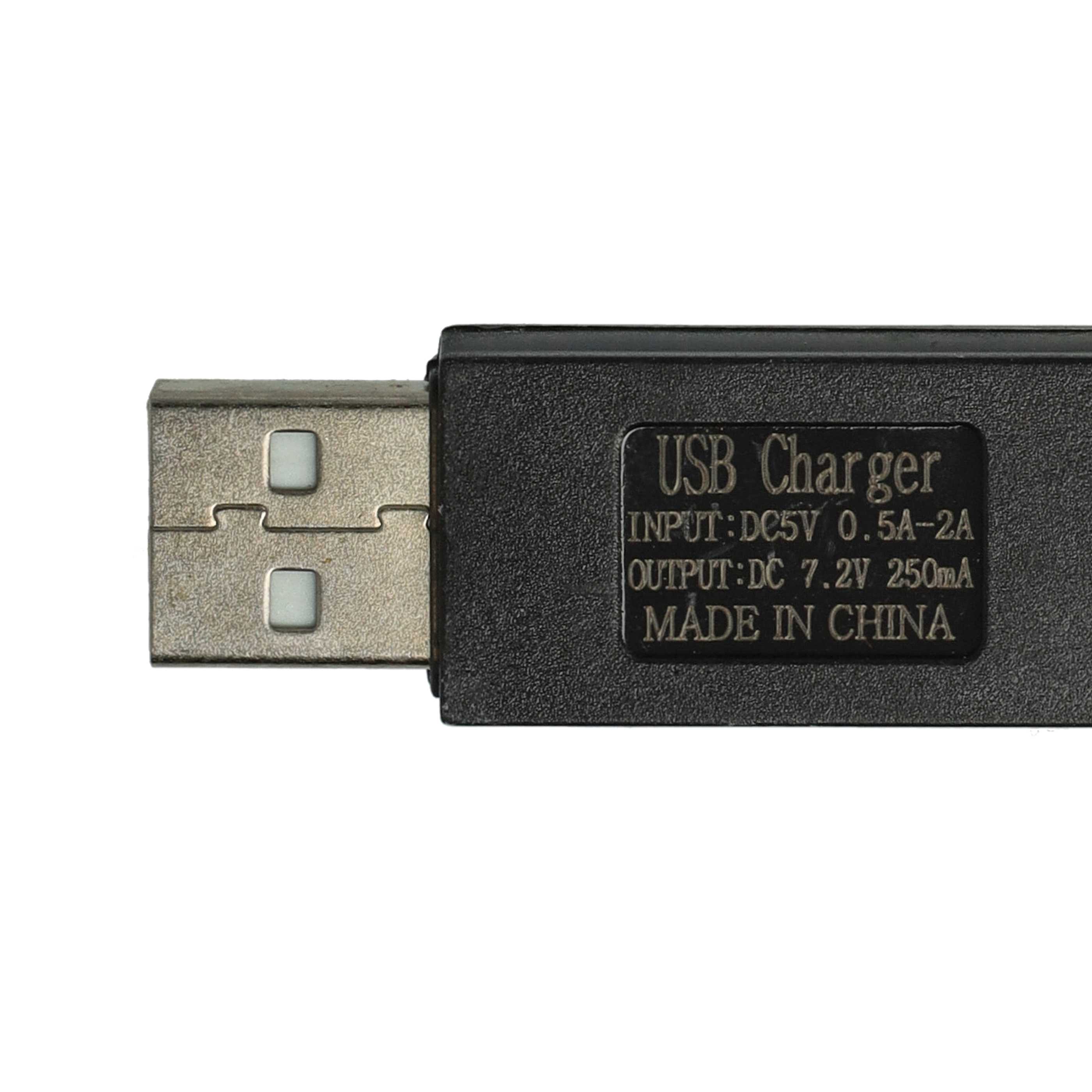 USB-Ladekabel passend für RC-Akkus mit Tamiya-Anschluss, RC-Modellbau Akkupacks - 60cm 7,2V