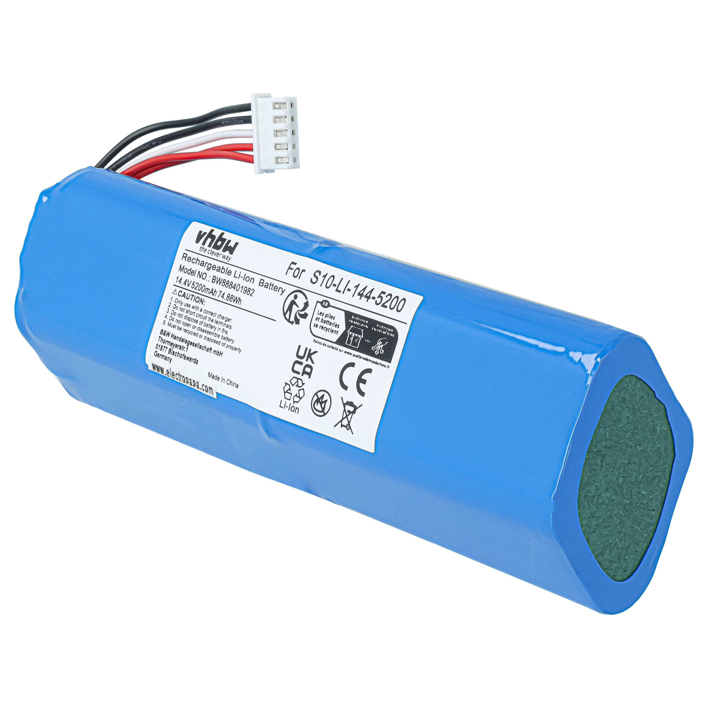 Akumulator do odkurzacza Ecovacs zamiennik Ecovacs 201-1913-4200, 201-1913-4201 - 5200mAh 14,4V Li-Ion