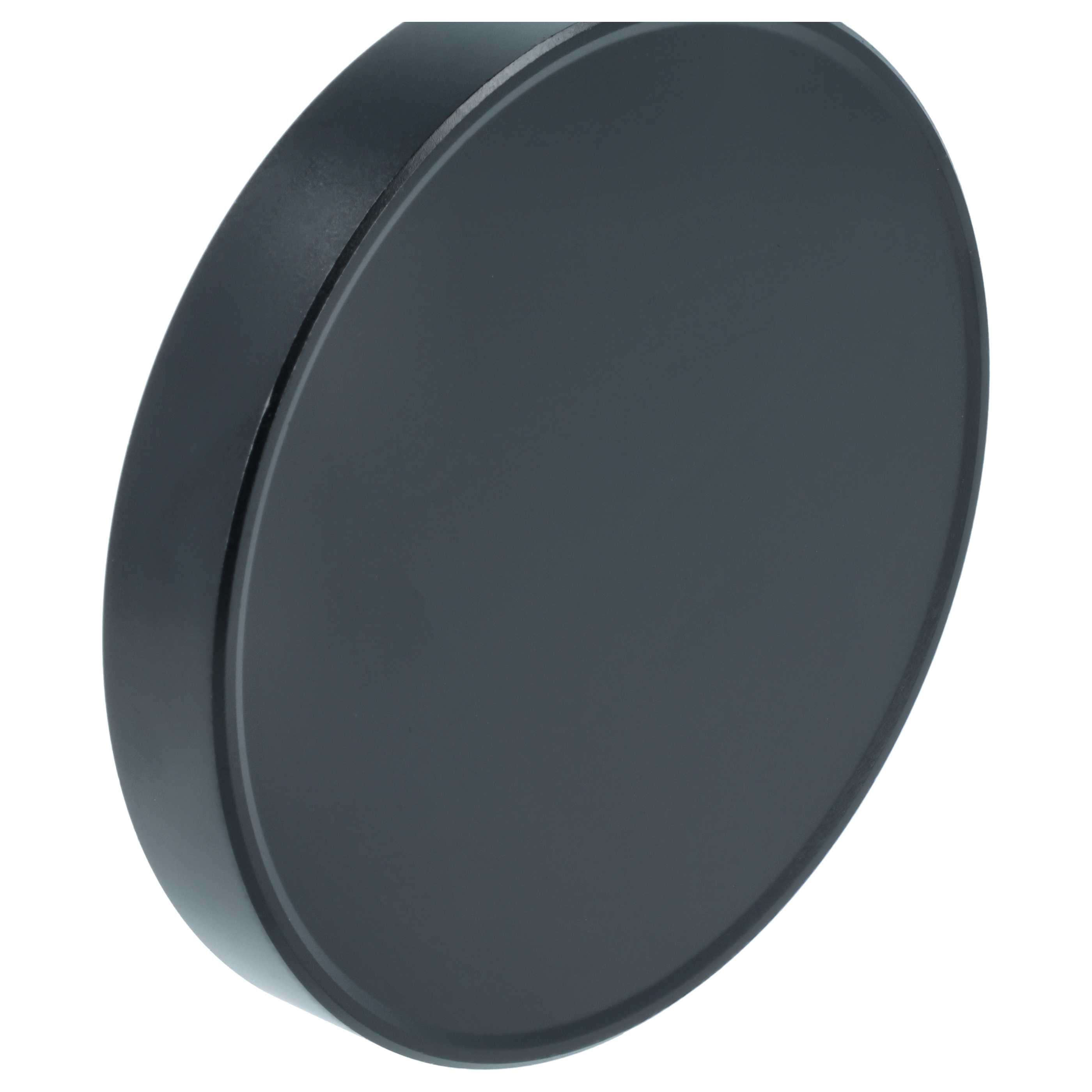 Bouchon d'objectif 80 mm - aluminium (anodisé) / intérieur flanelle, noir-mat