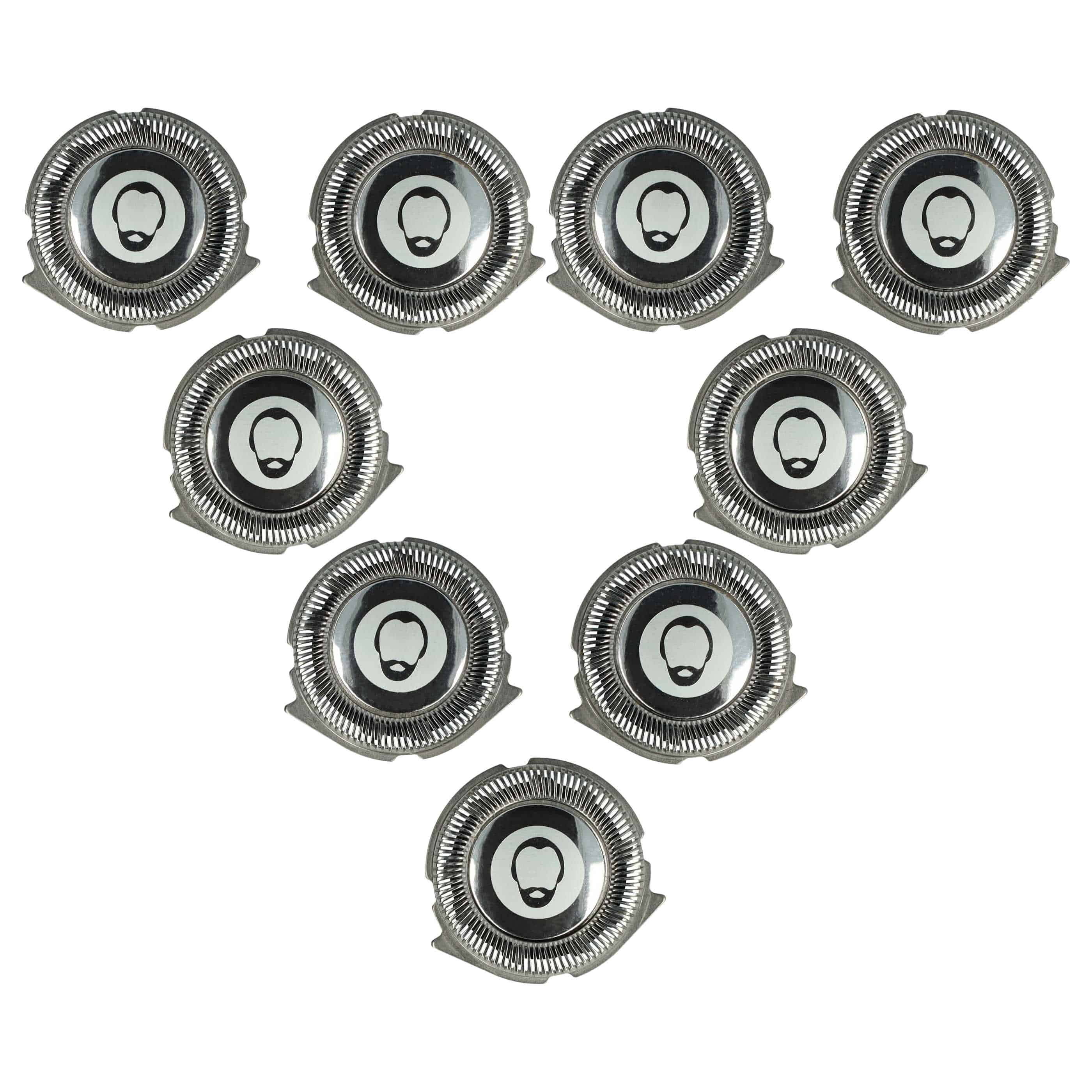 9x cabezales reemplaza Philips SH30, SH30/50 para afeitadoras Philips - plata