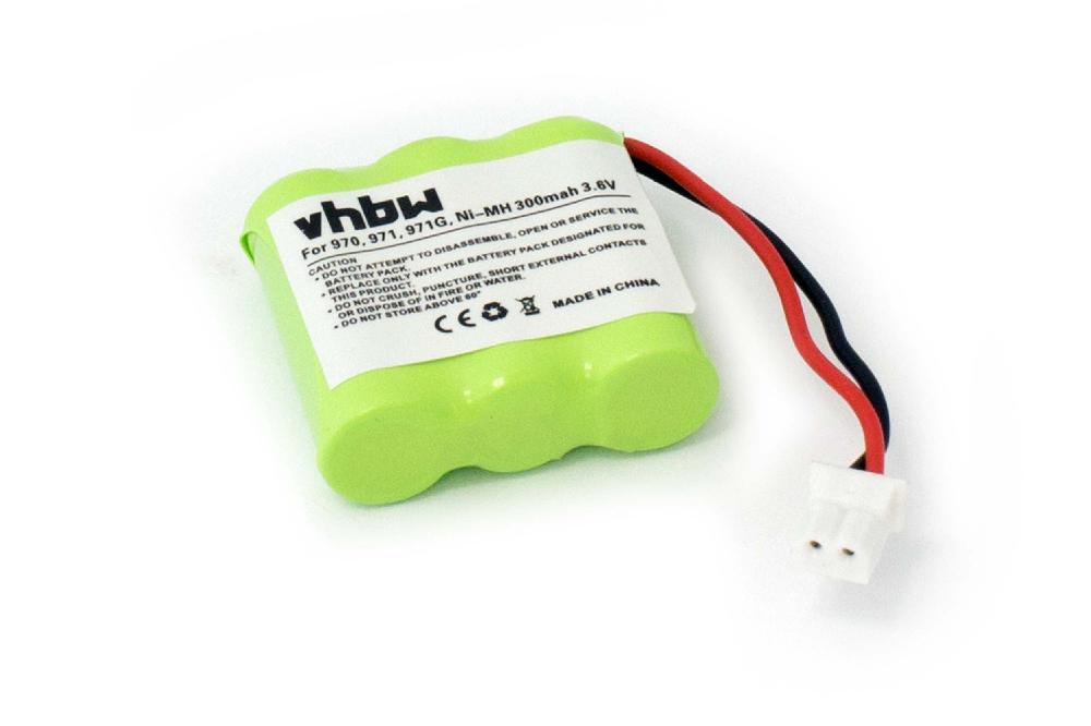 Batterie remplace T301, T109 pour téléphone - 300mAh 3,6V NiMH
