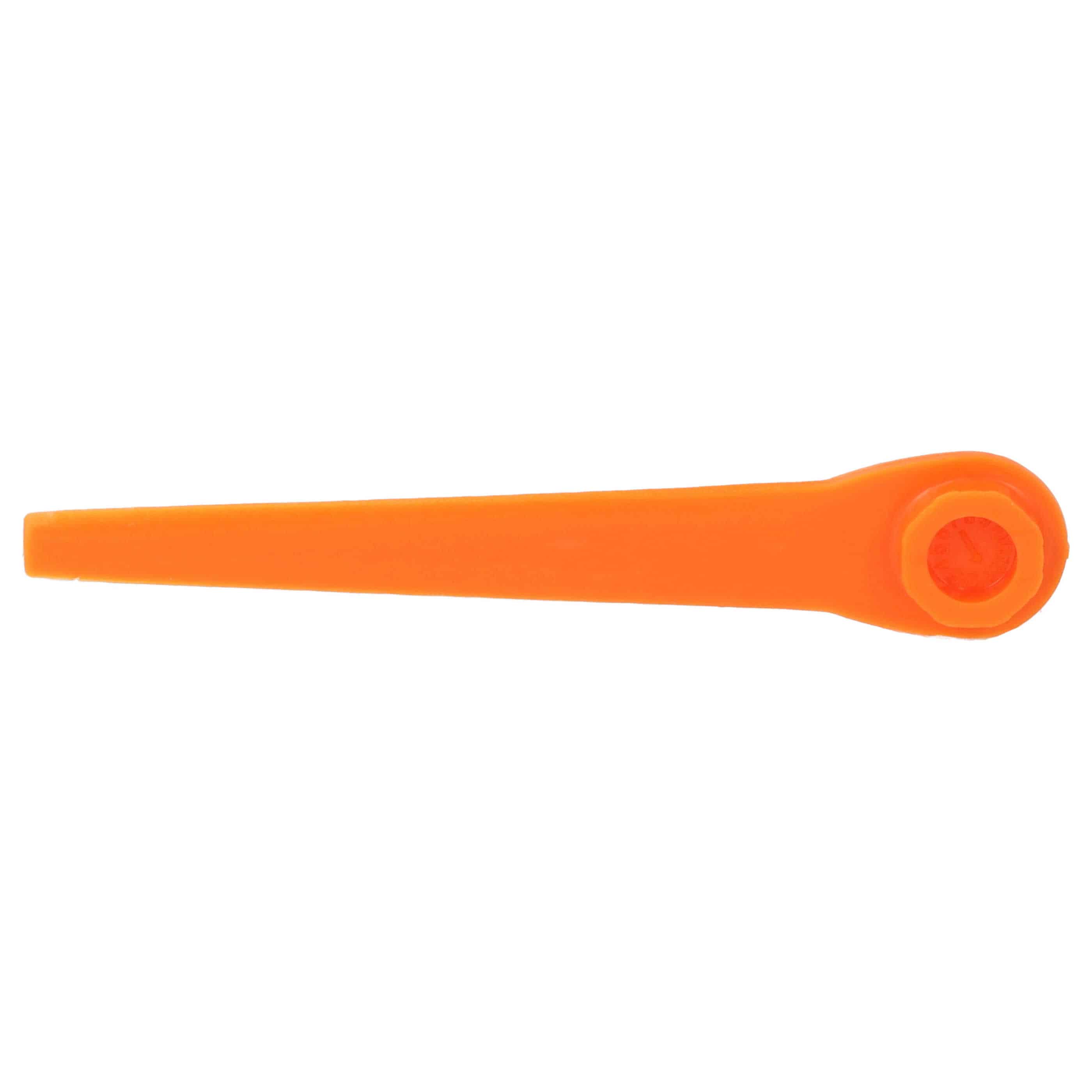 10x Exchange Blade replaces Gardena RotorCut 5368-20 for Cordless Strimmer - plastic, orange