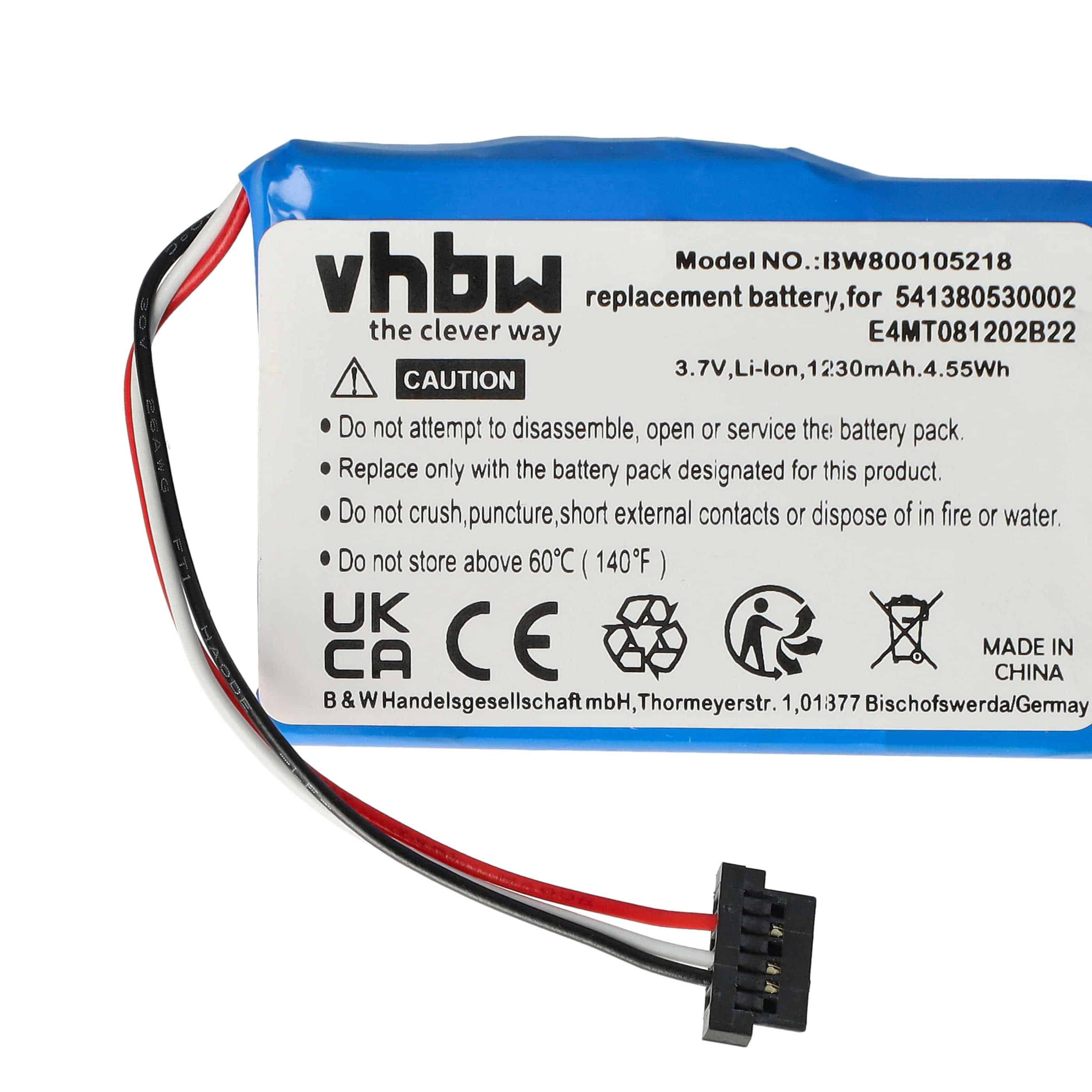 Akumulator do nawigacji GPS zamiennik Navigon 541380530002, BP/LP1200/11/B0001 MX - 1200 mAh 3,7 V Li-Ion