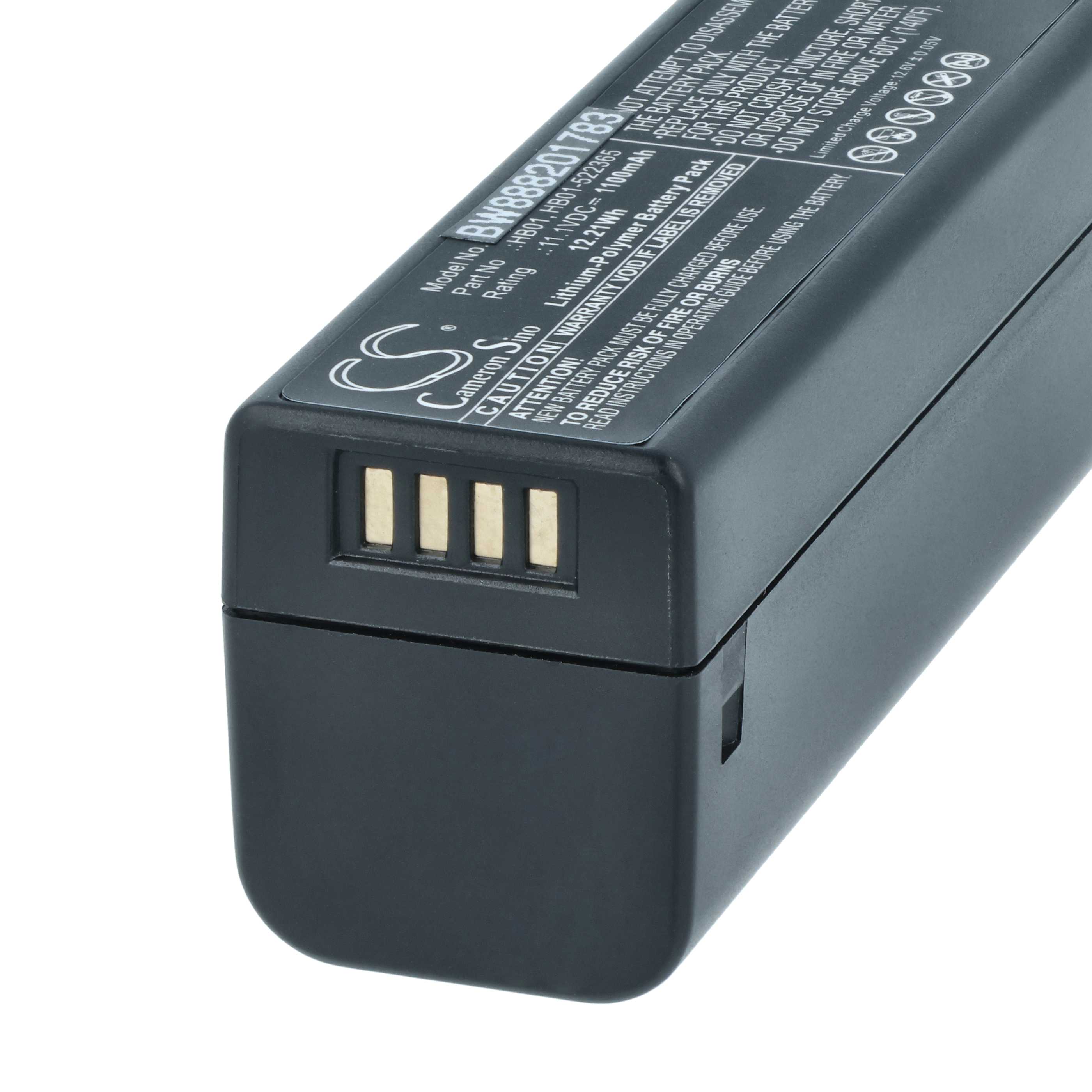 3x Battery replaces DJI HB01, HB01-522365 - 1100mAh, 11.1V, Li-polymer