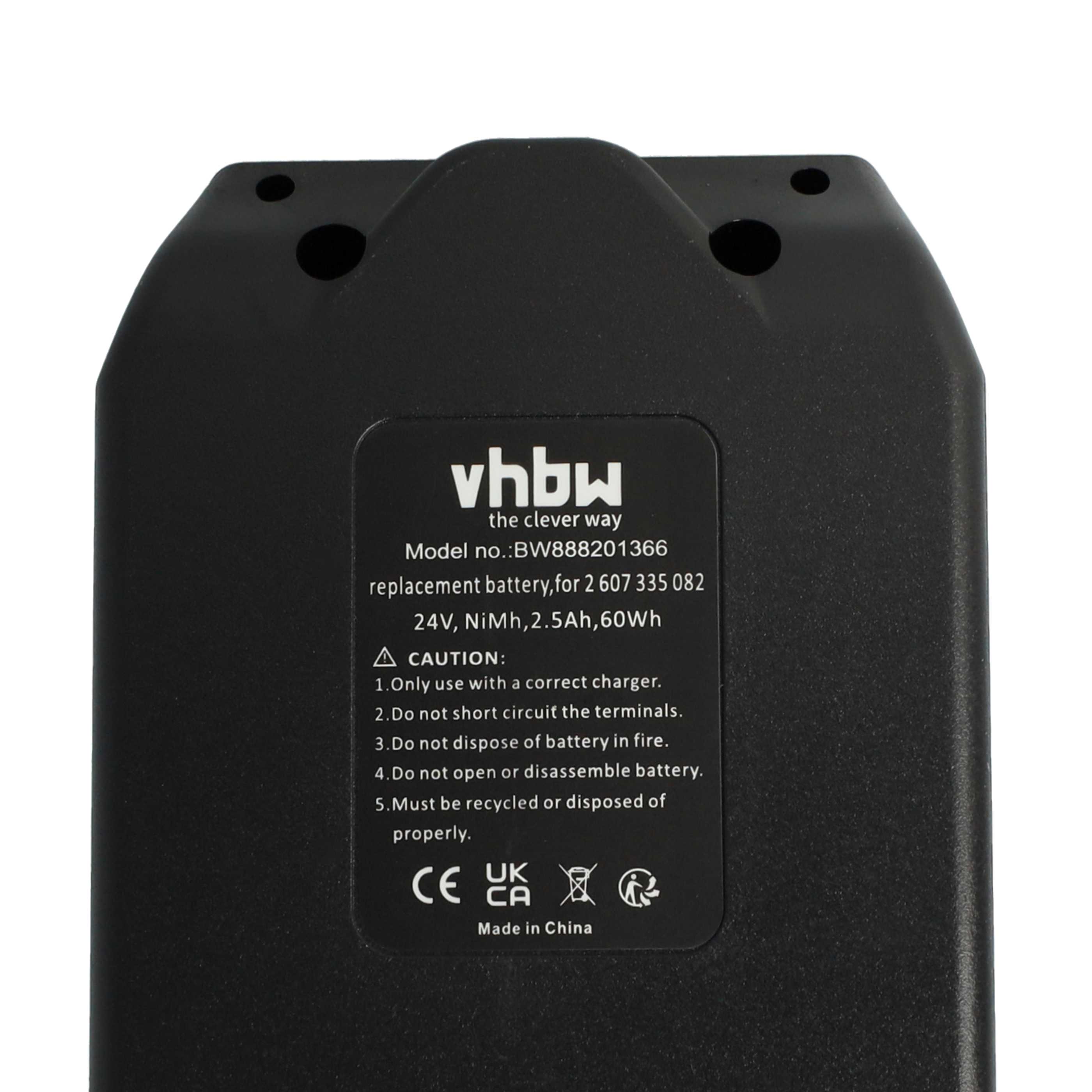 Battery replaces Bosch 2 607 335 082, 1617334082, 2607335082 Electric Power Tool - 2500 mAh, 24 V, NiMH