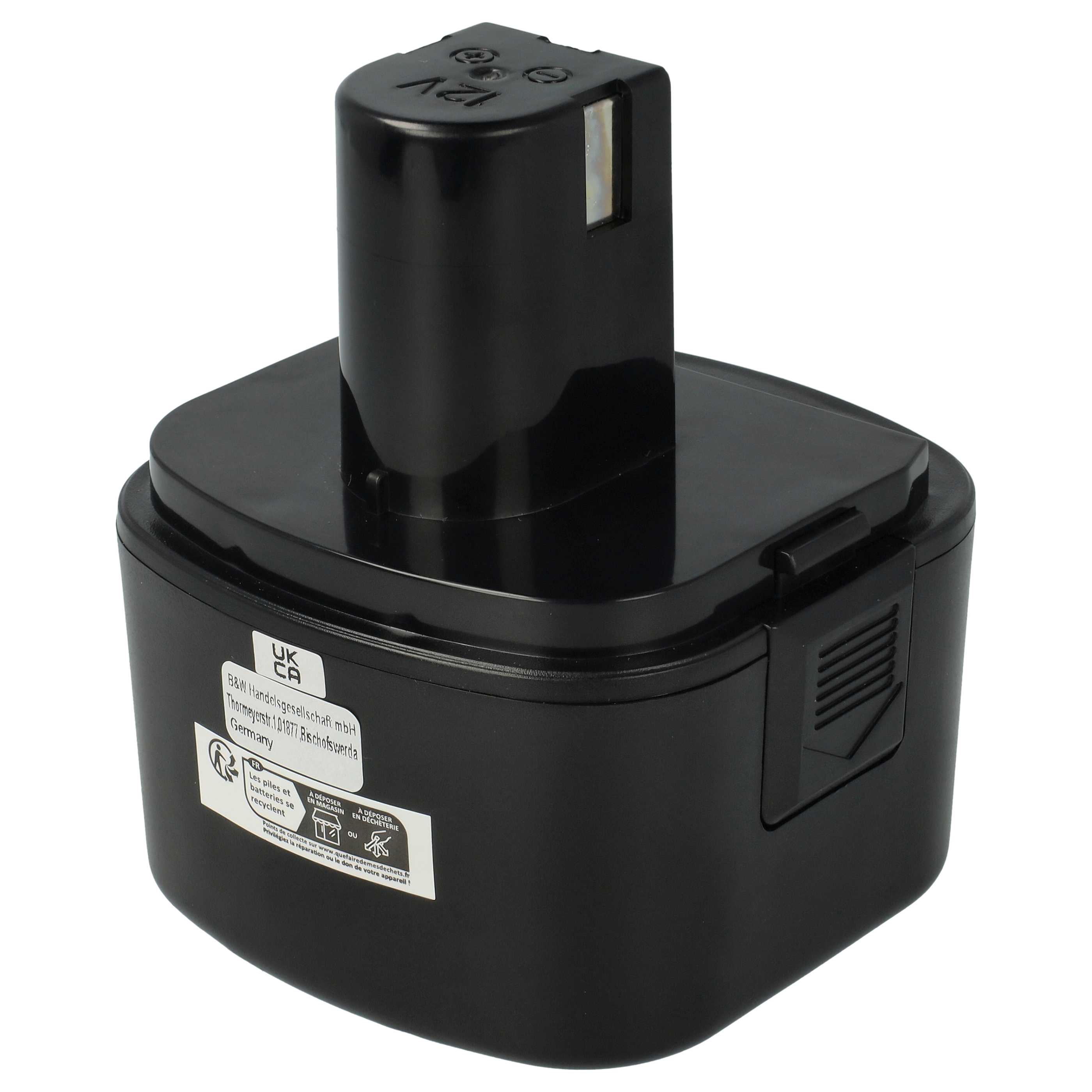 Battery replaces Lincoln 1201, 218-787, LIN-1201 Electric Power Tool - 3300 mAh, 12 V, NiMH