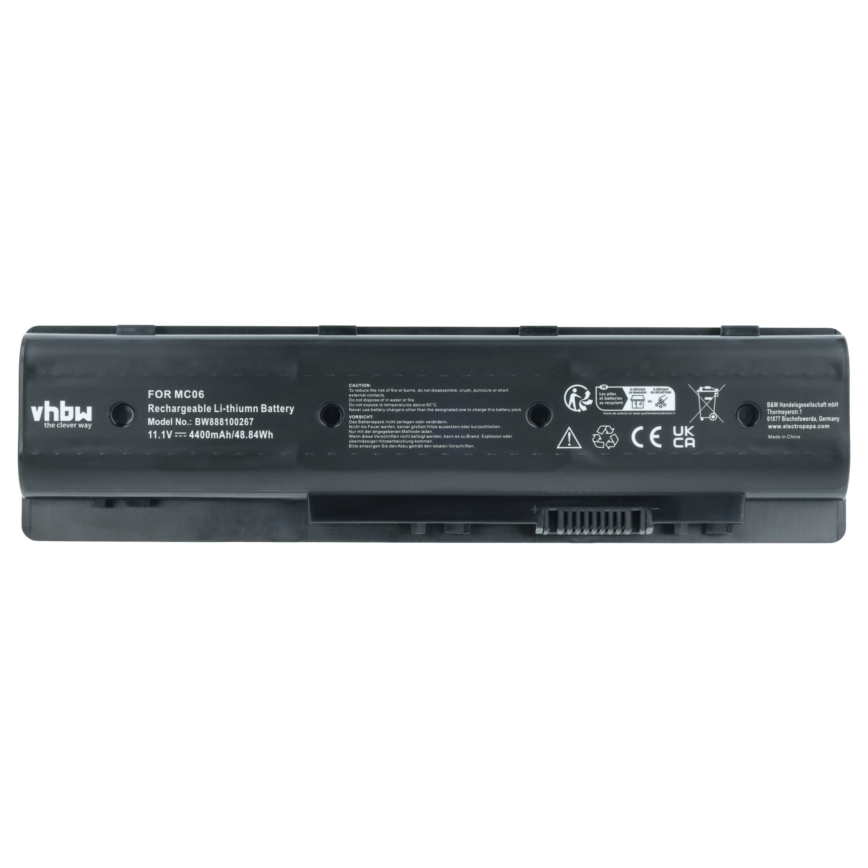 Akumulator do laptopa zamiennik HP 806953-851, 805095-001, 804073-851 - 4400 mAh 11,1 V Li-Ion, czarny