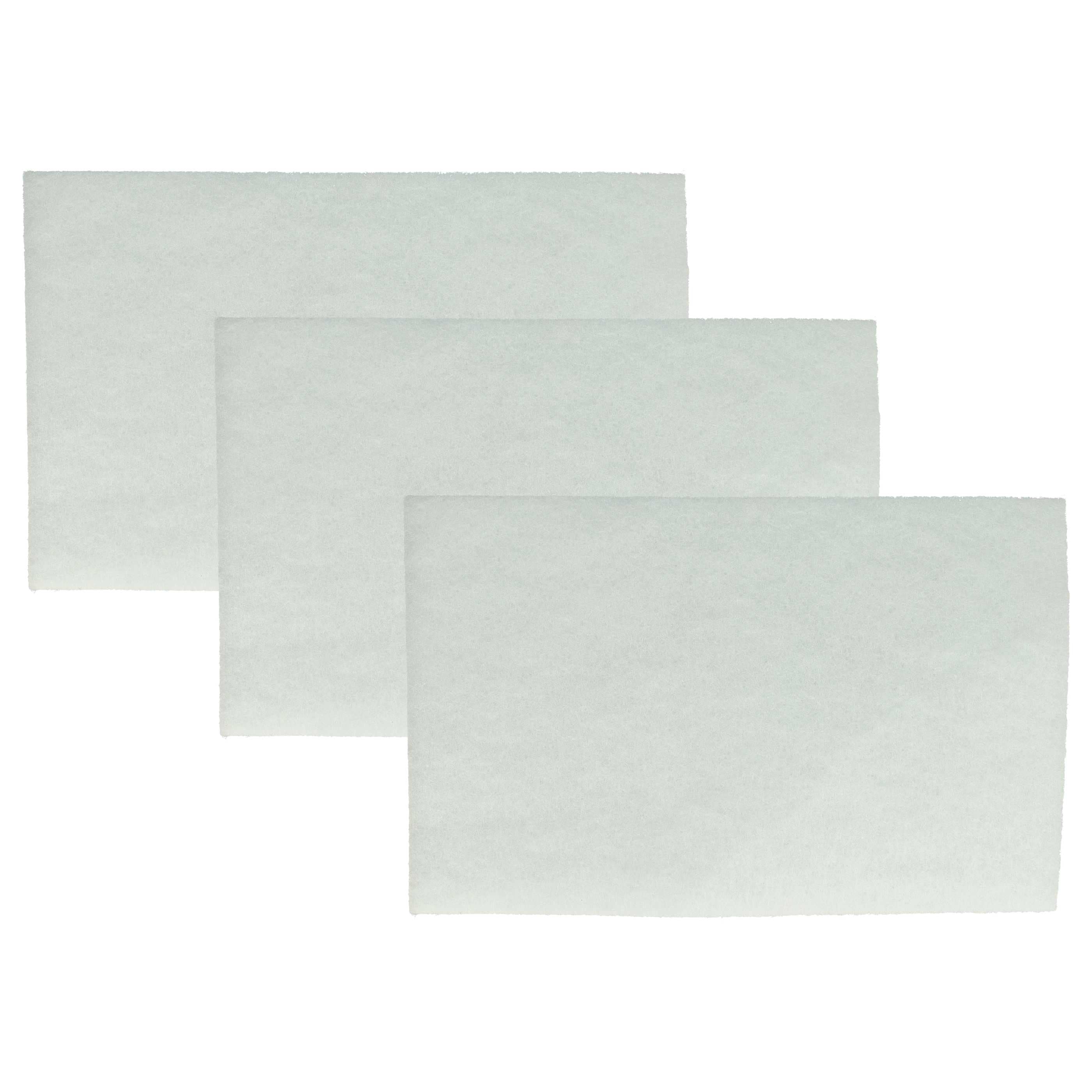 3x Filtermotor filter suitable for Vacuum Cleaner - Universal, Cut to Size, 14.5 x 22 cm