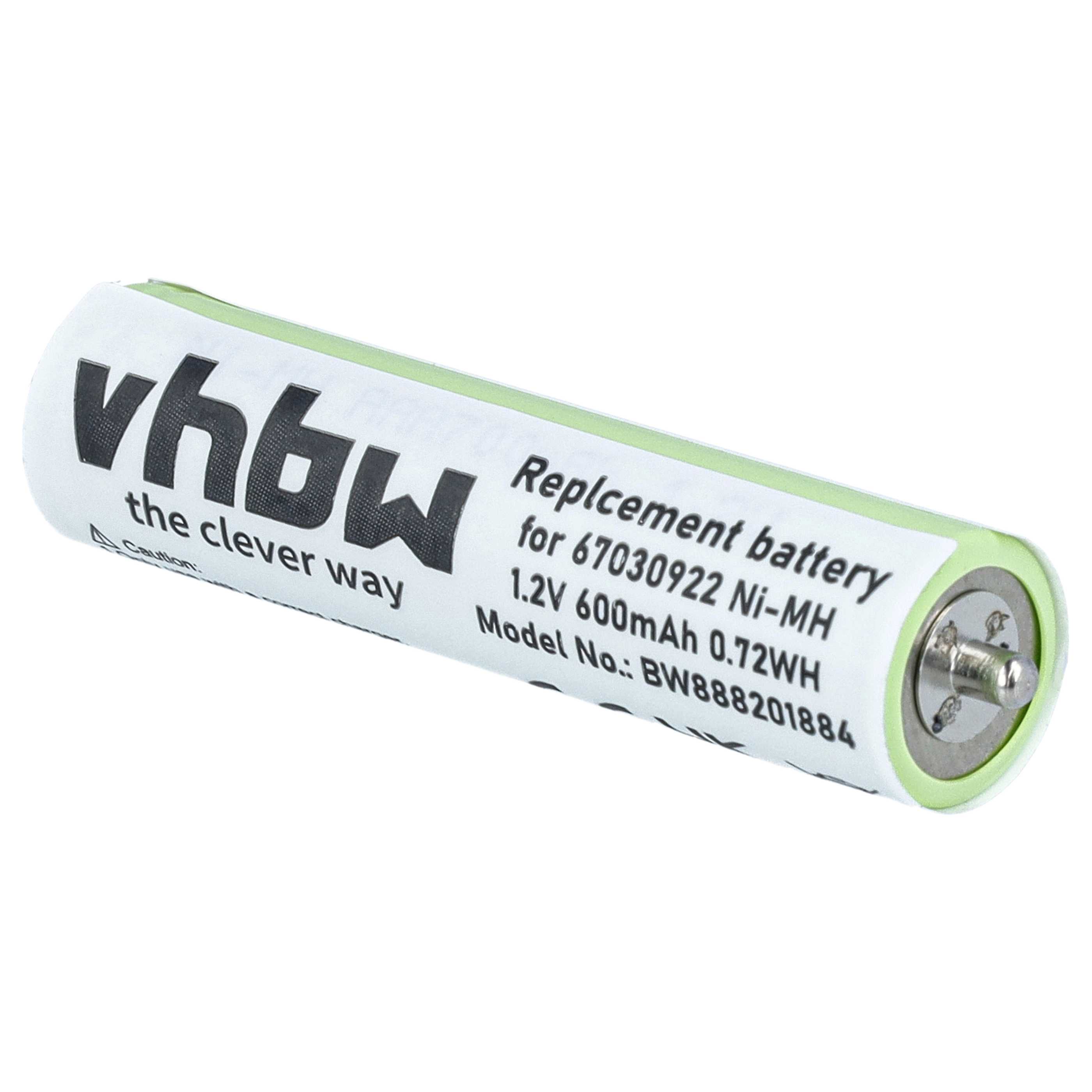 Akumulator do maszynki do strzyżenia zamiennik Braun 7030922, 67030922, 1HR-4UC, 67030368 - 600 mAh 1,2 V NiMH