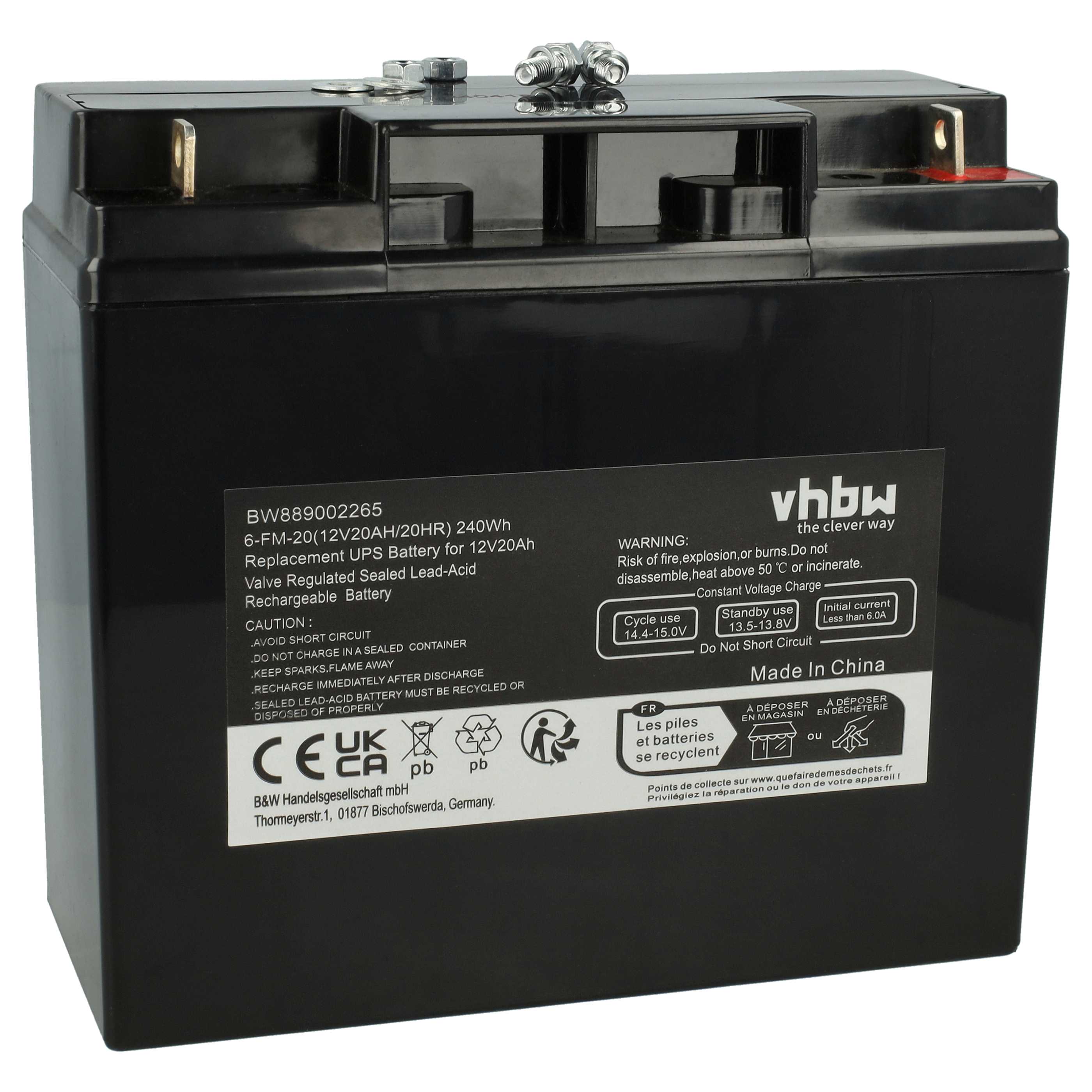 Akumulator do zasilacza UPS zamiennik AGM10 - 20 Ah 12 V AGM