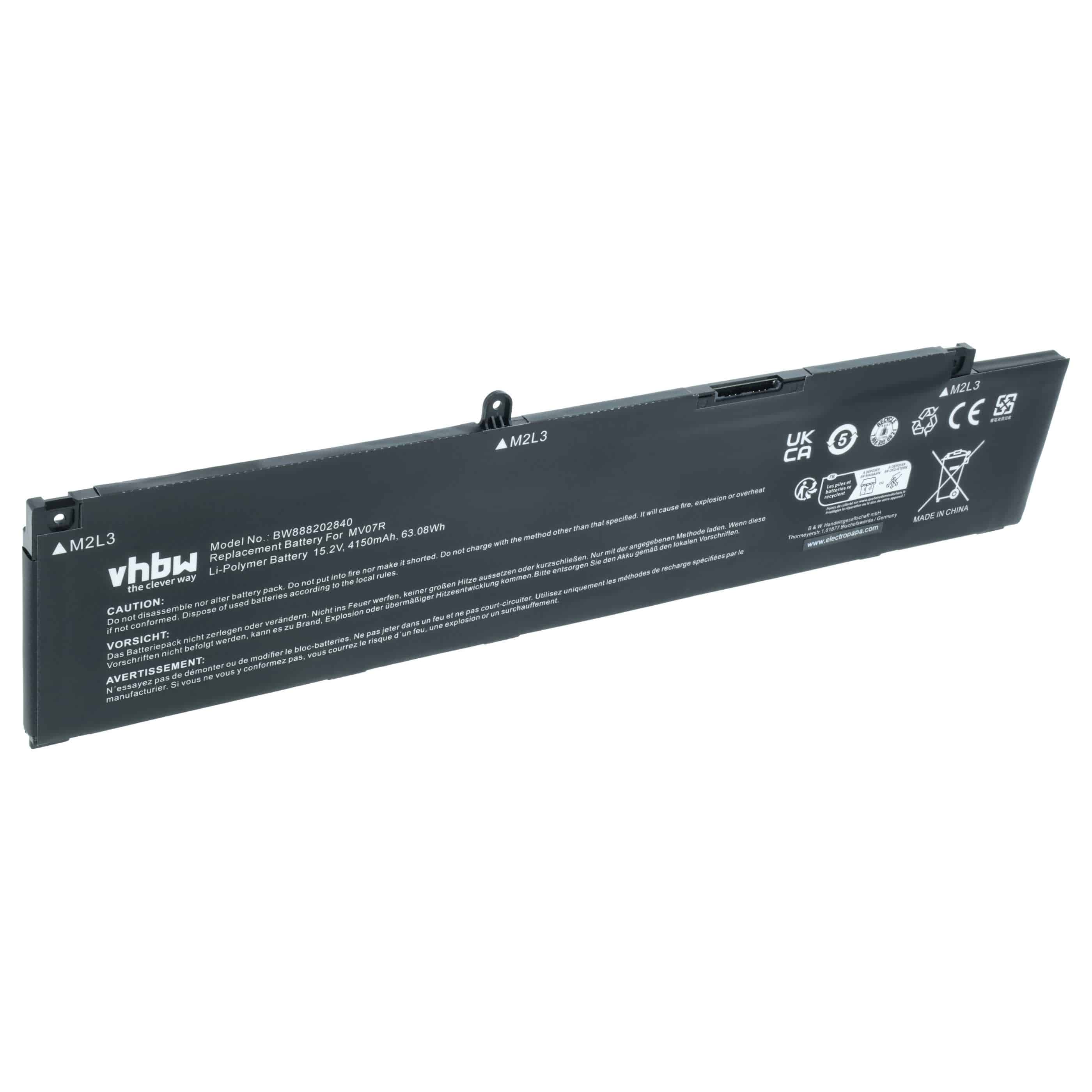 Akumulator do laptopa zamiennik Dell MV07R, W5W19, 0JJRRD, 4ICP6/55/74, 72WGV, JJRRD - 4150 mAh 15,2 V LiPo
