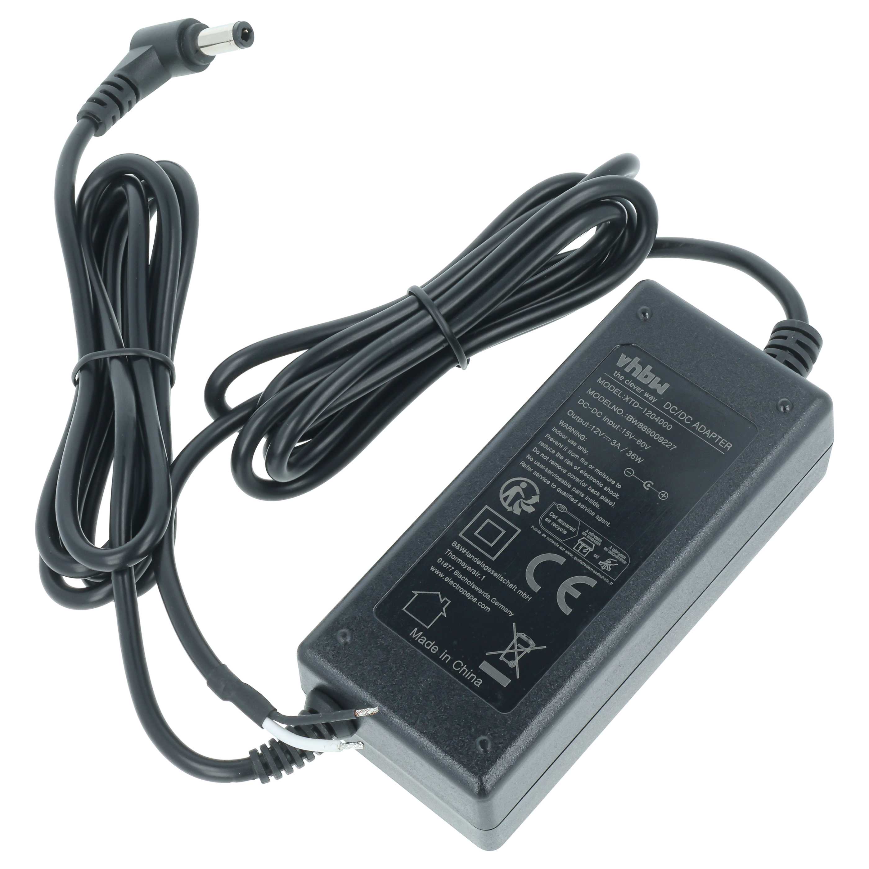 DC/ DC Netzteil als Ersatz für Zebra AK18913-003 für Zebra Beschriftungsgerät - DC 12 V