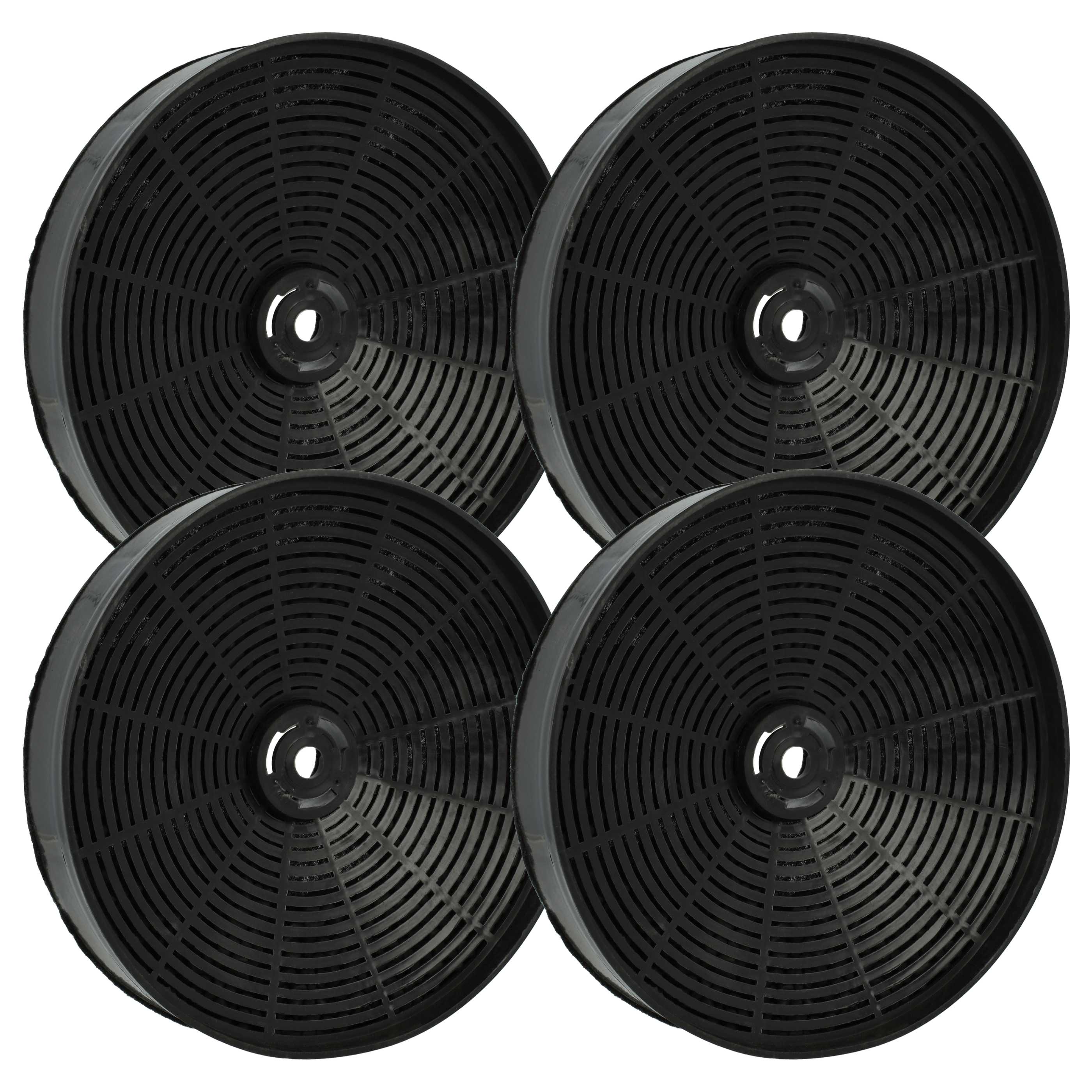 4x Filtres à charbon actif remplace 50290909006, 902979379, 50246307008 pour hotte Zanussi