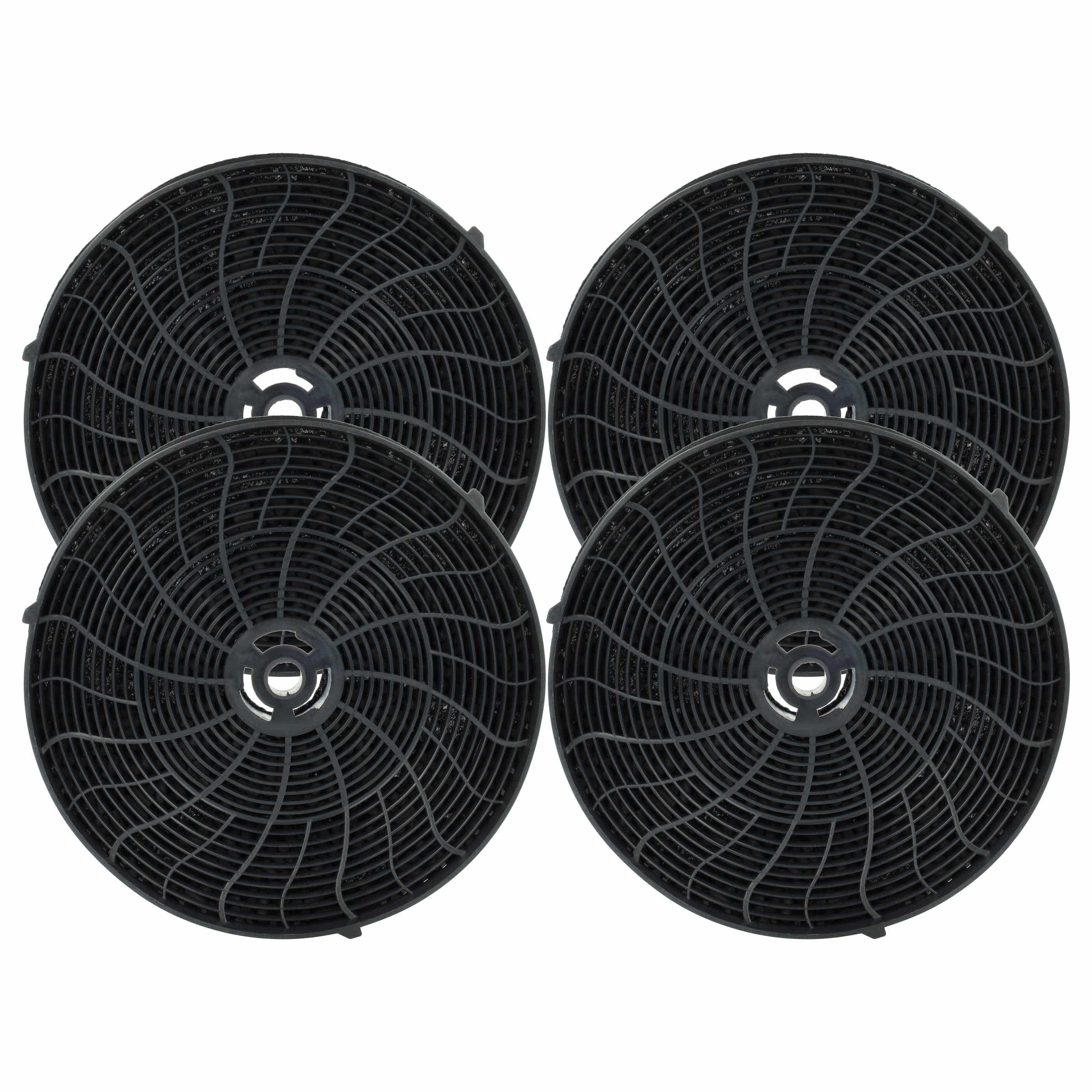 4x Filtres à charbon actif remplace AEG 405517113/8, 4055171138, 405521750, 405517113 pour hotte Zanussi