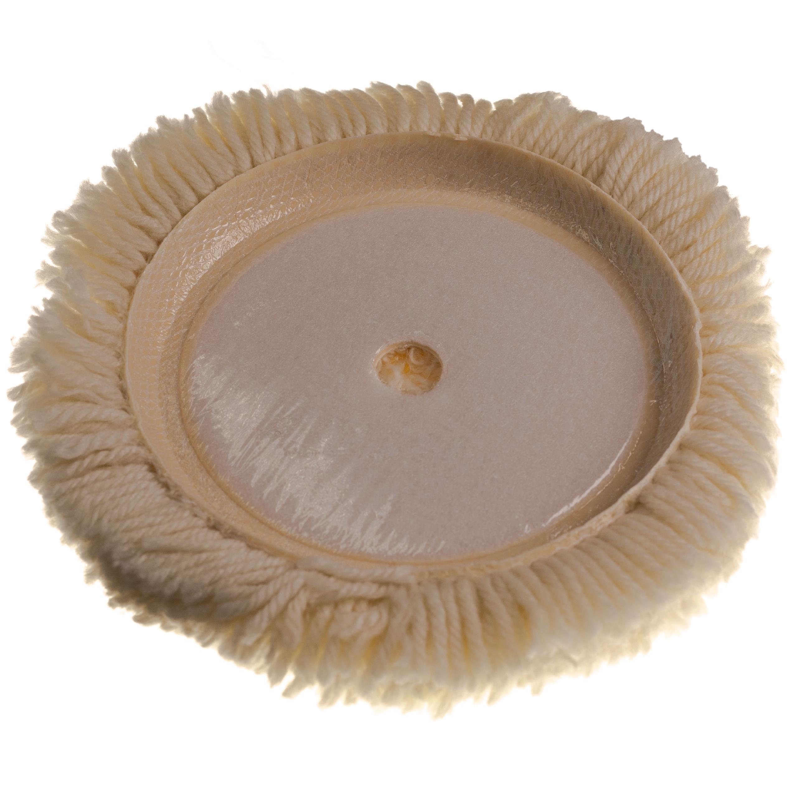 Polishing Pad suitable for all Standard Polishing Machines with 15.24cm (6 Inch) Disc - cream