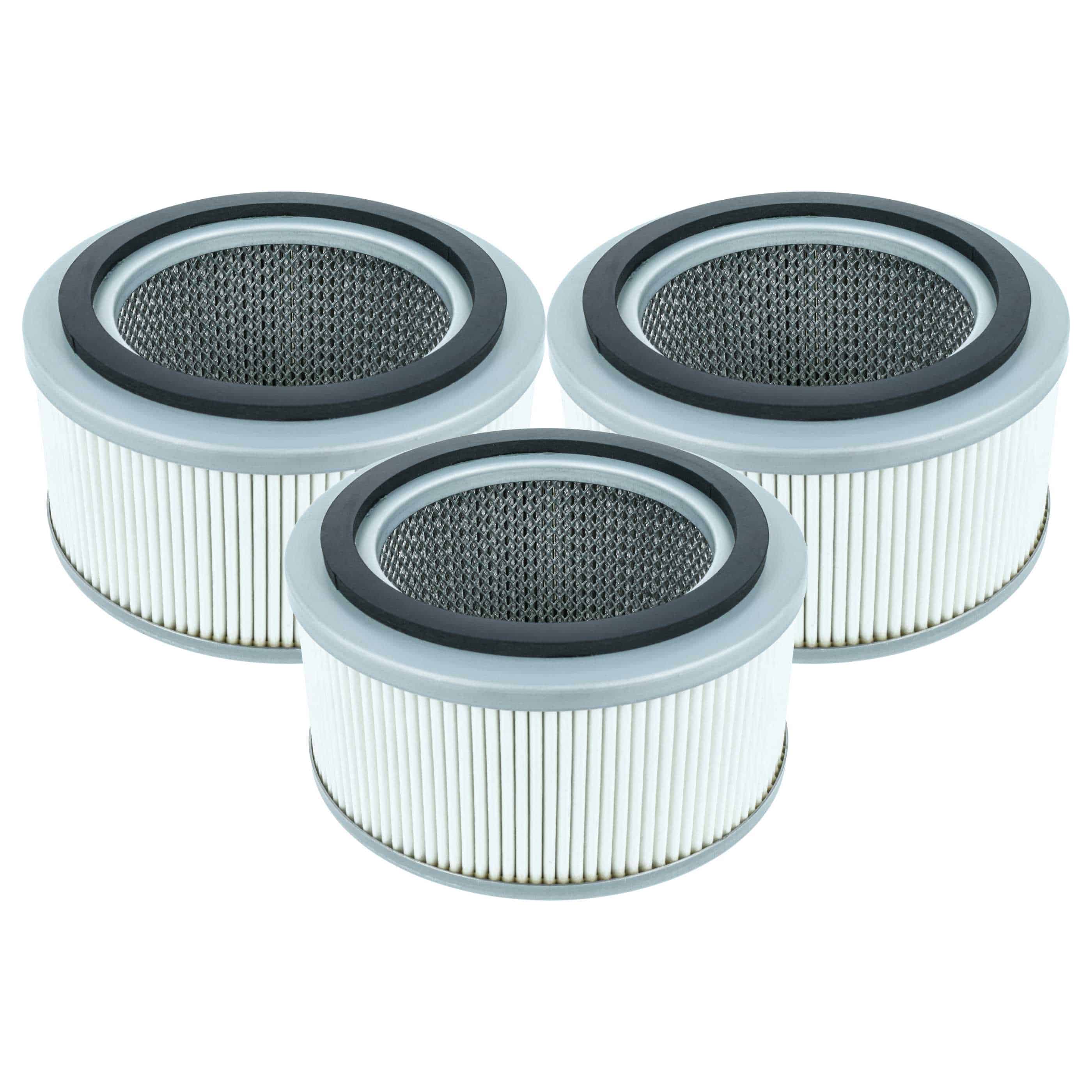 3x Filtro reemplaza Kärcher 6.414-634.0 para aspiradora filtro Hepa - negro / blanco / gris