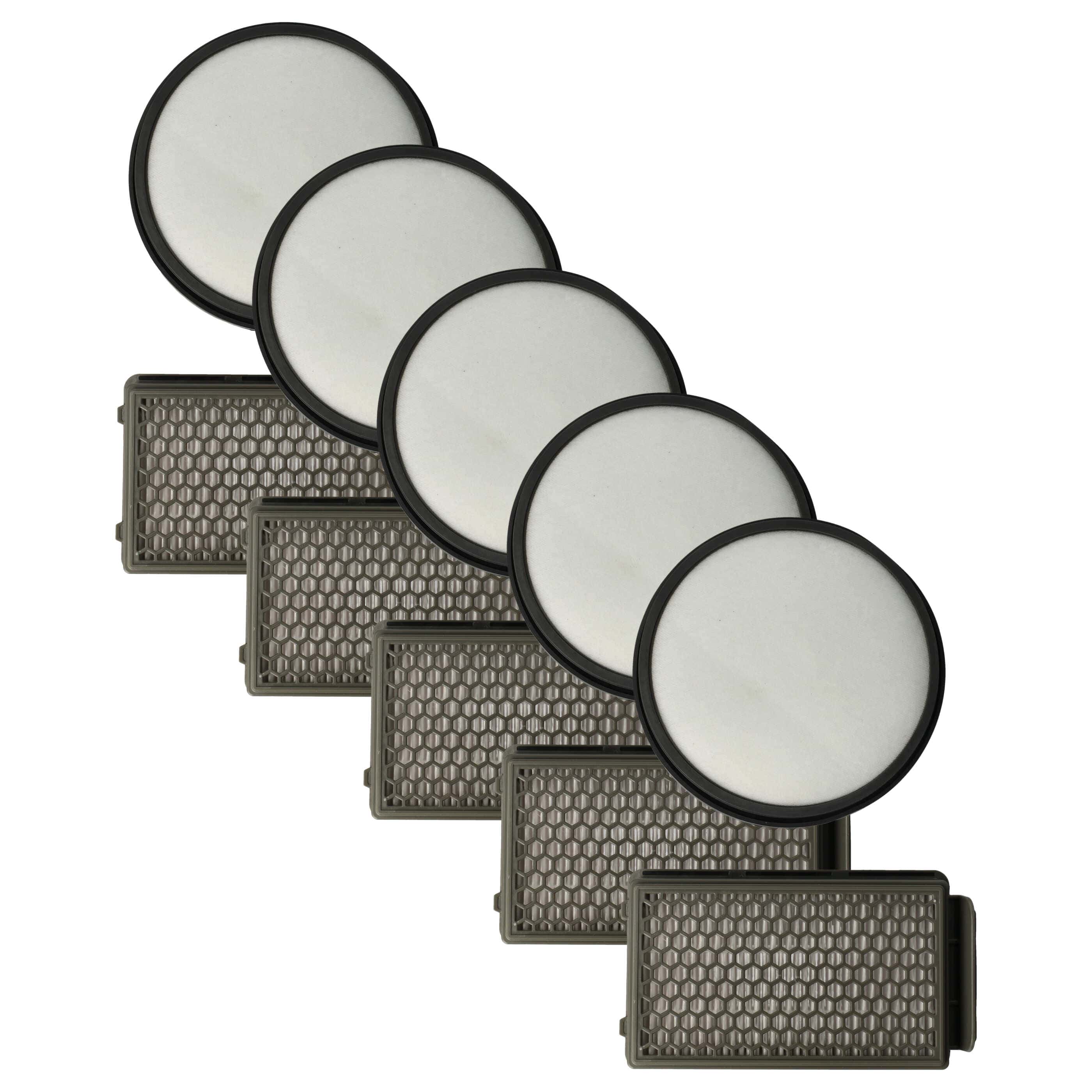 5x Filter Set replaces Rowenta ZR005901 for Moulinex Vacuum Cleaner - Vacuum Cleaner Filter Set