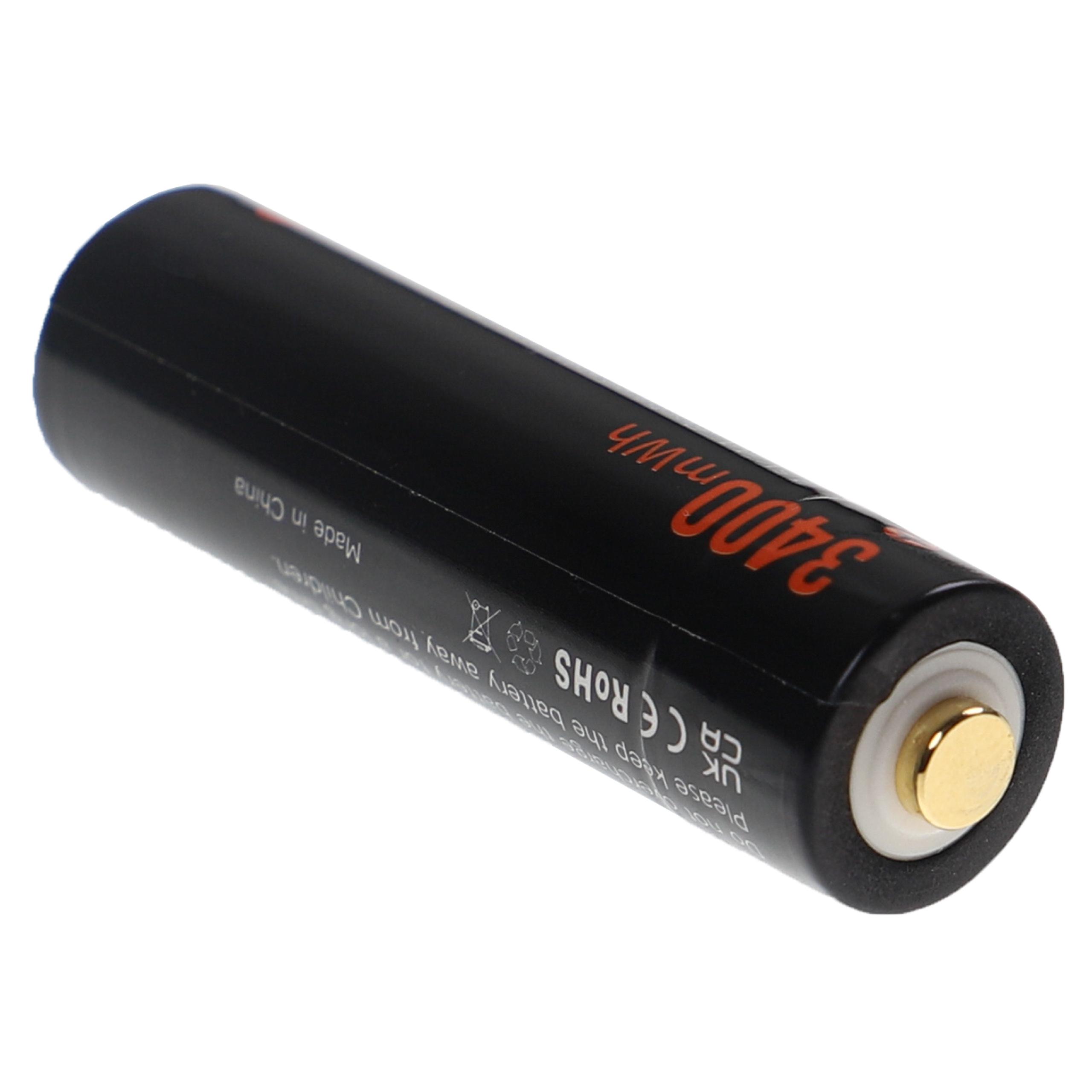 AA Mignon Replacement Battery (3 Units) for Use in Various Devices - 920 mAh 3.7 V Li-Ion