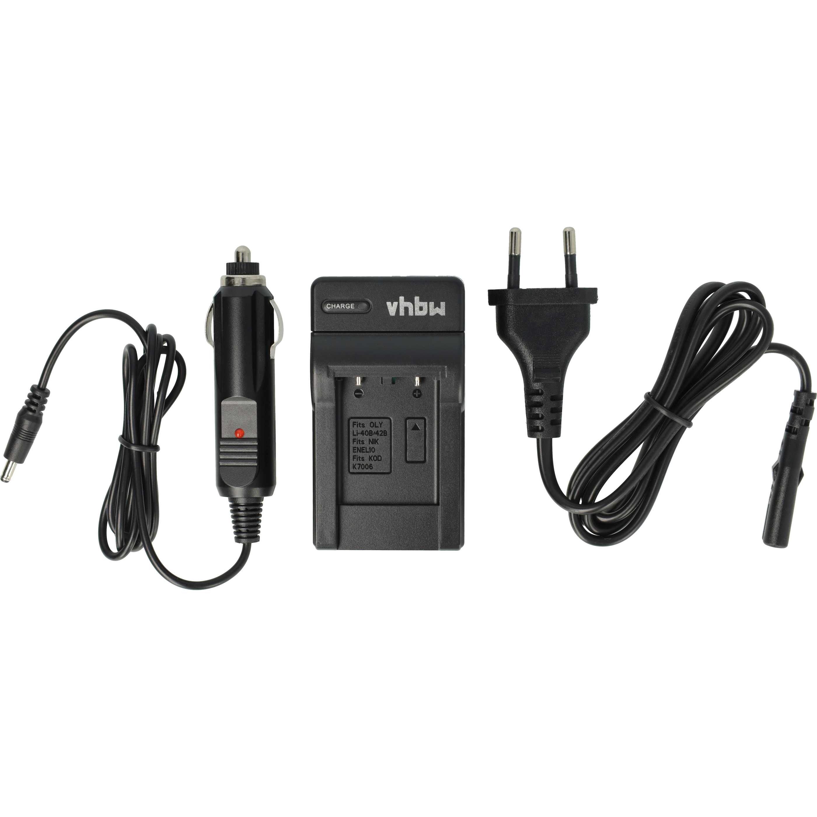 4x Batteria + caricabatterie per camera Bosch, Praktica, Fujifilm, Leica