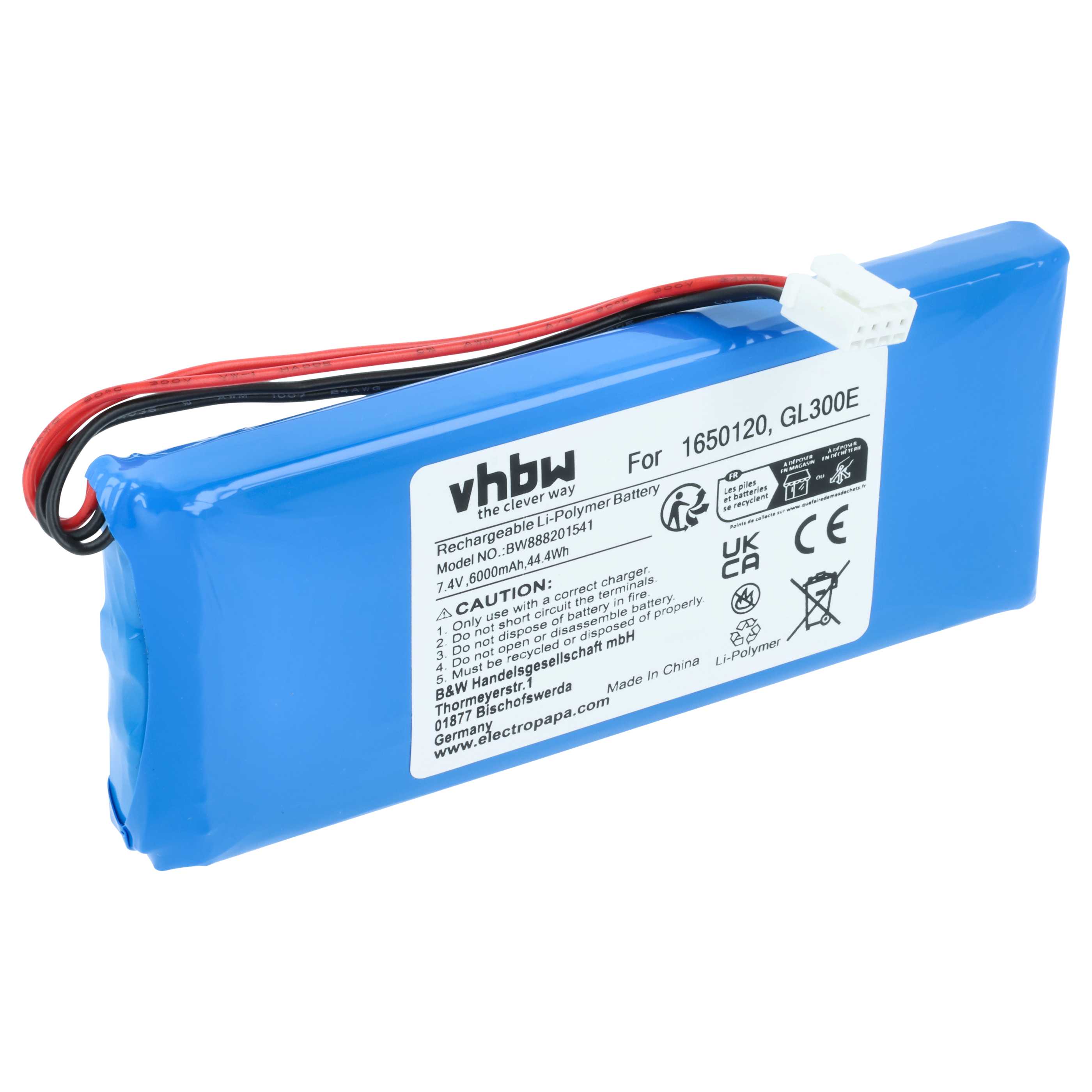 Batteria per controller drone, telecomando sostituisce DJI 1650120 - 6000mAh 7,4V Li-Poly