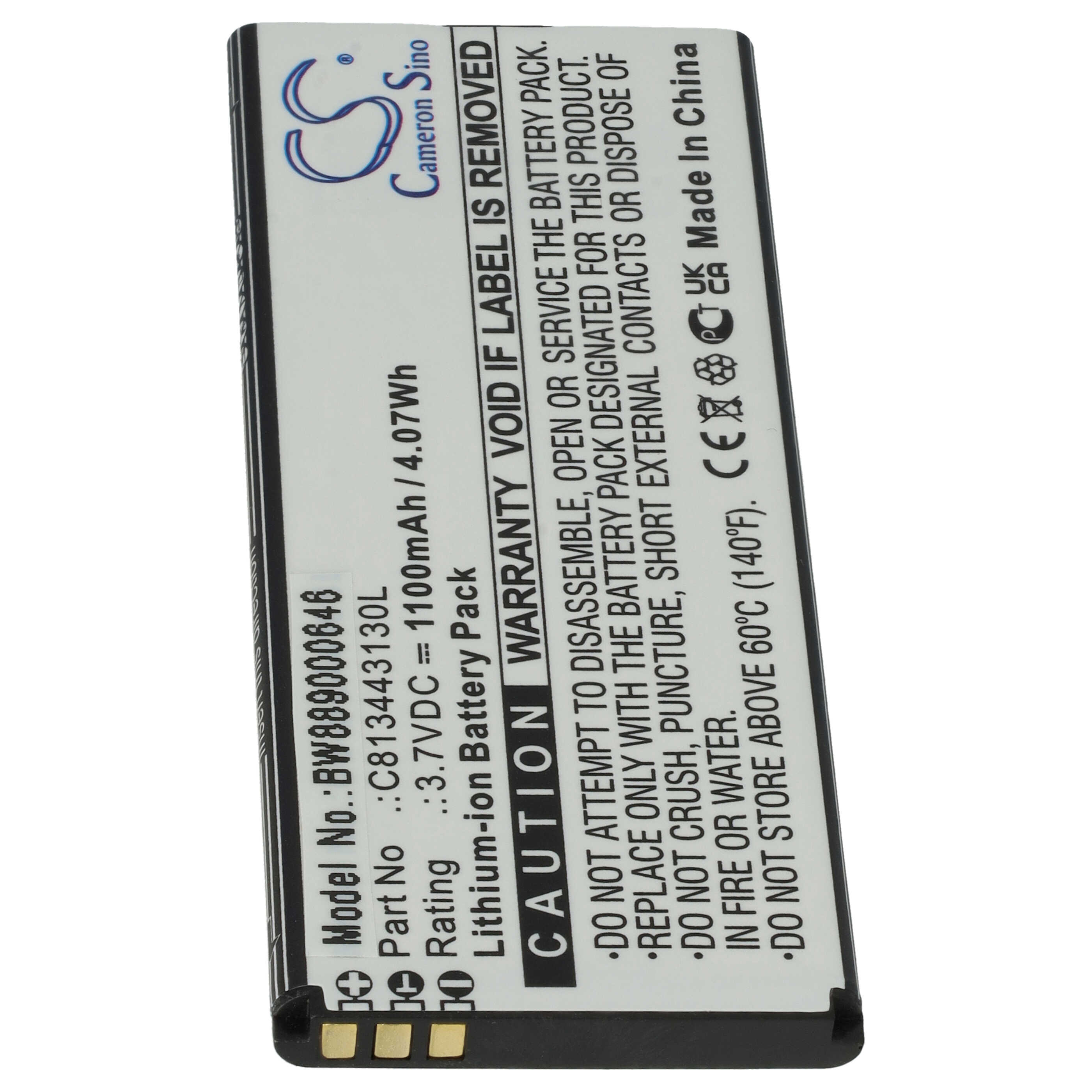 Batería reemplaza BLU C813443130L para móvil, teléfono BLU - 1100 mAh 3,7 V Li-Ion