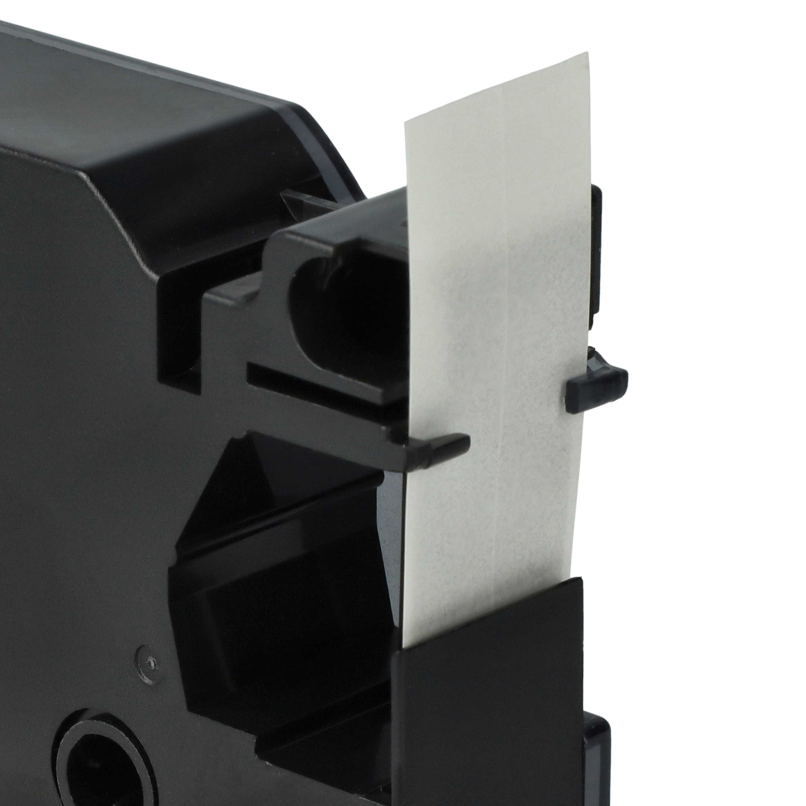 Label Tape replaces Dymo 45800, D1, S0720820 - 19 mm Black to Transparent